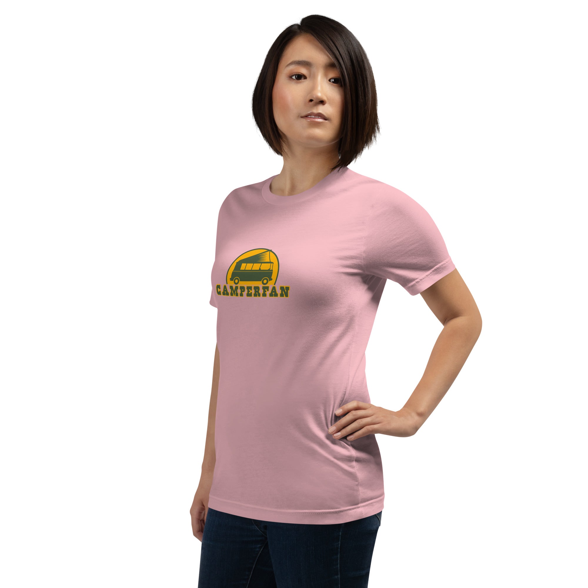 Unisex cotton t-shirt Camperfan on light colors