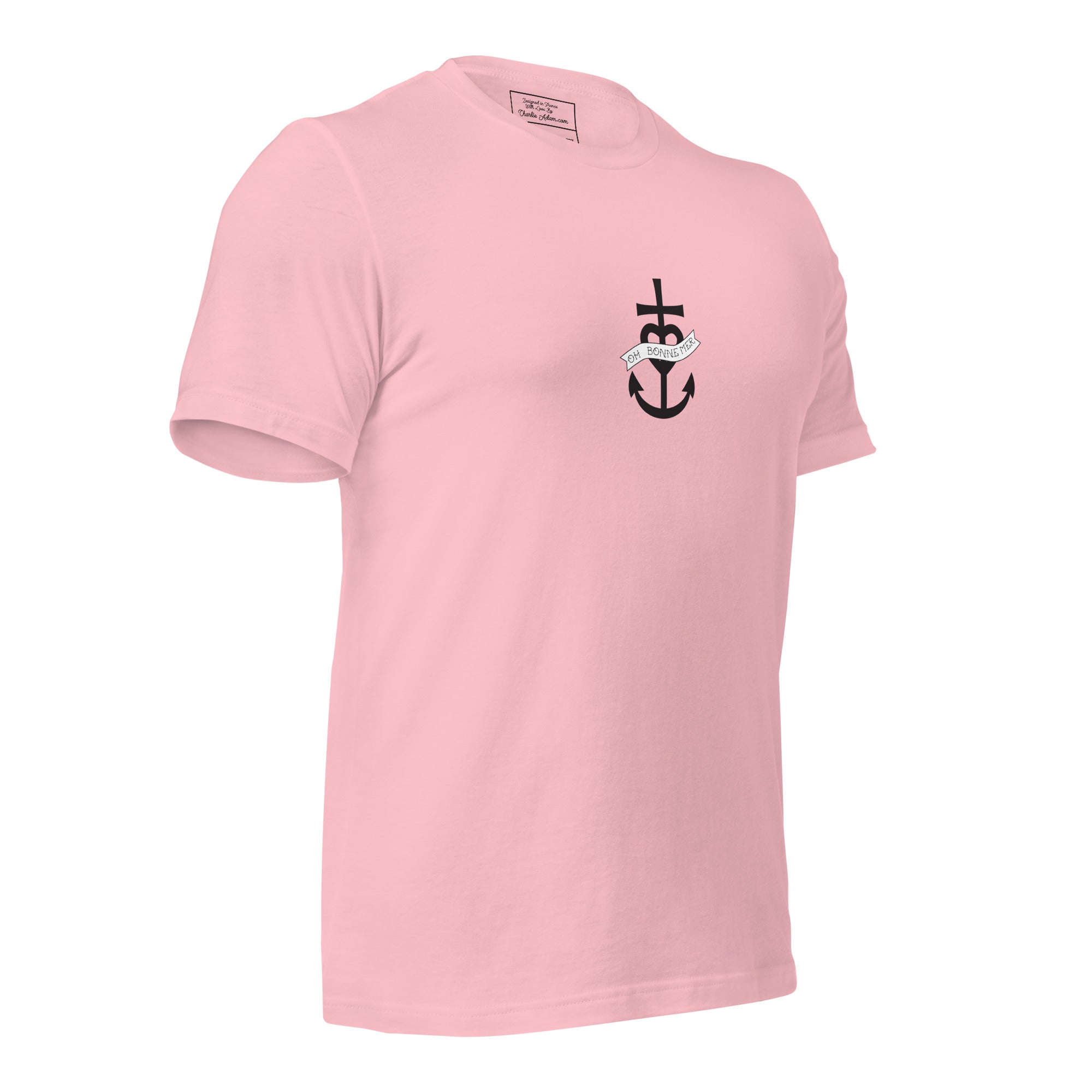 T-shirt en coton unisexe Oh Bonne Mer 1 sur couleurs claires