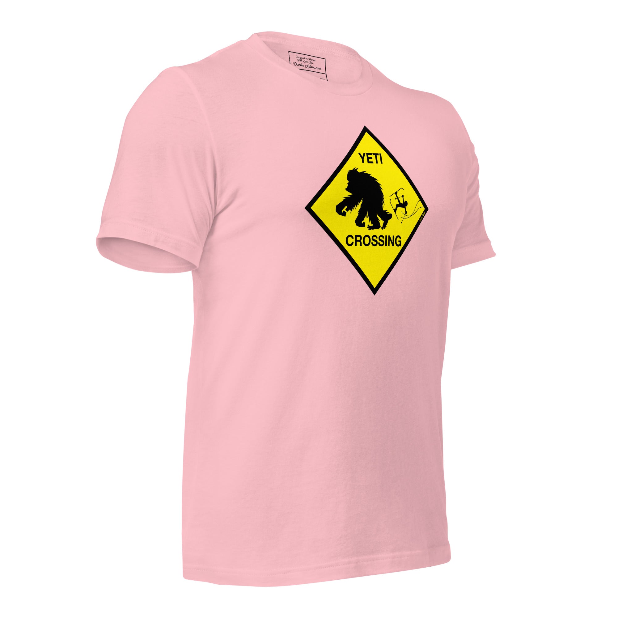 T-shirt en coton unisexe Yeti Crossing