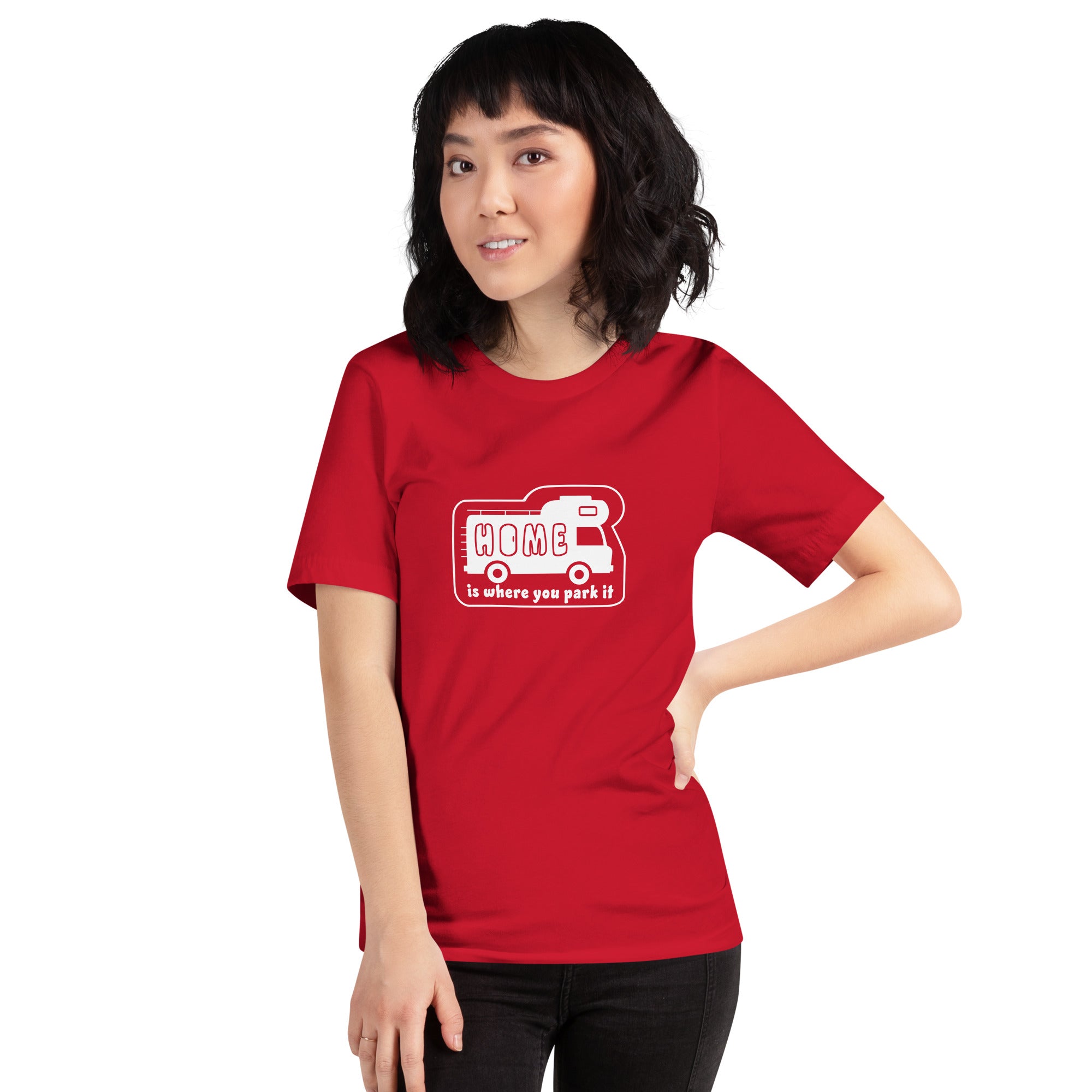 T-shirt en coton unisexe Bold Camper Van sur couleurs vives