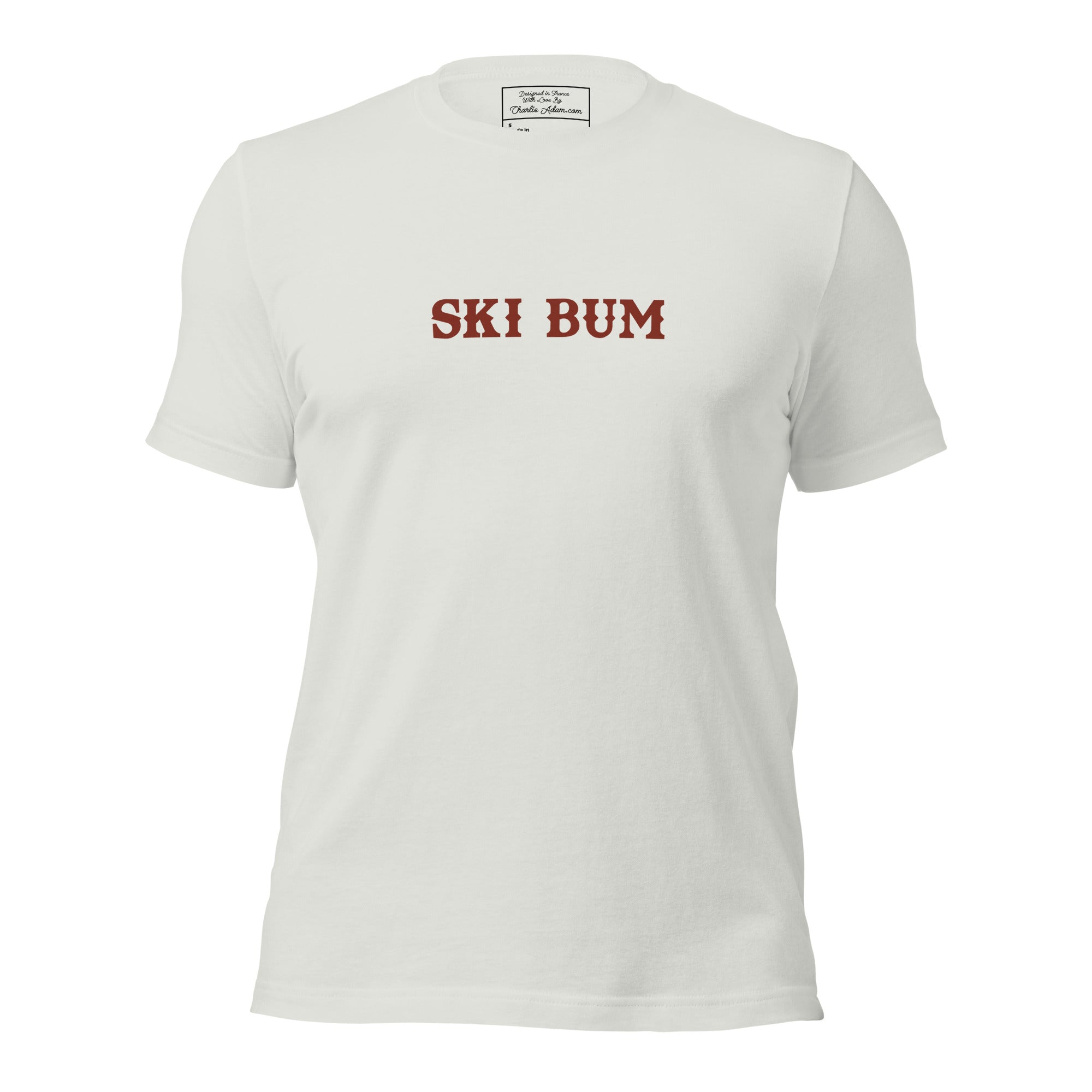 Unisex t-shirt Ski Bum on light colors