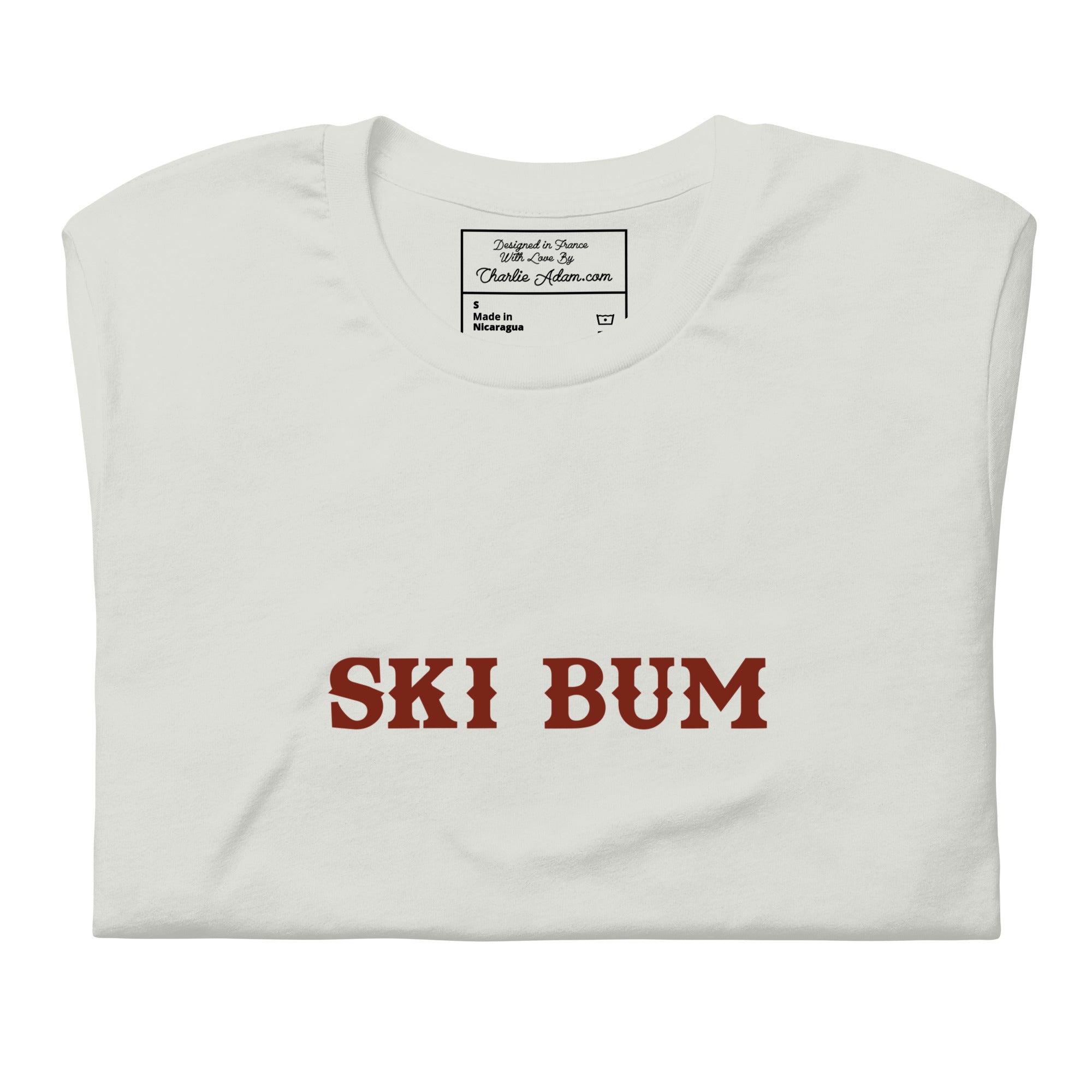 Unisex t-shirt Ski Bum on light colors