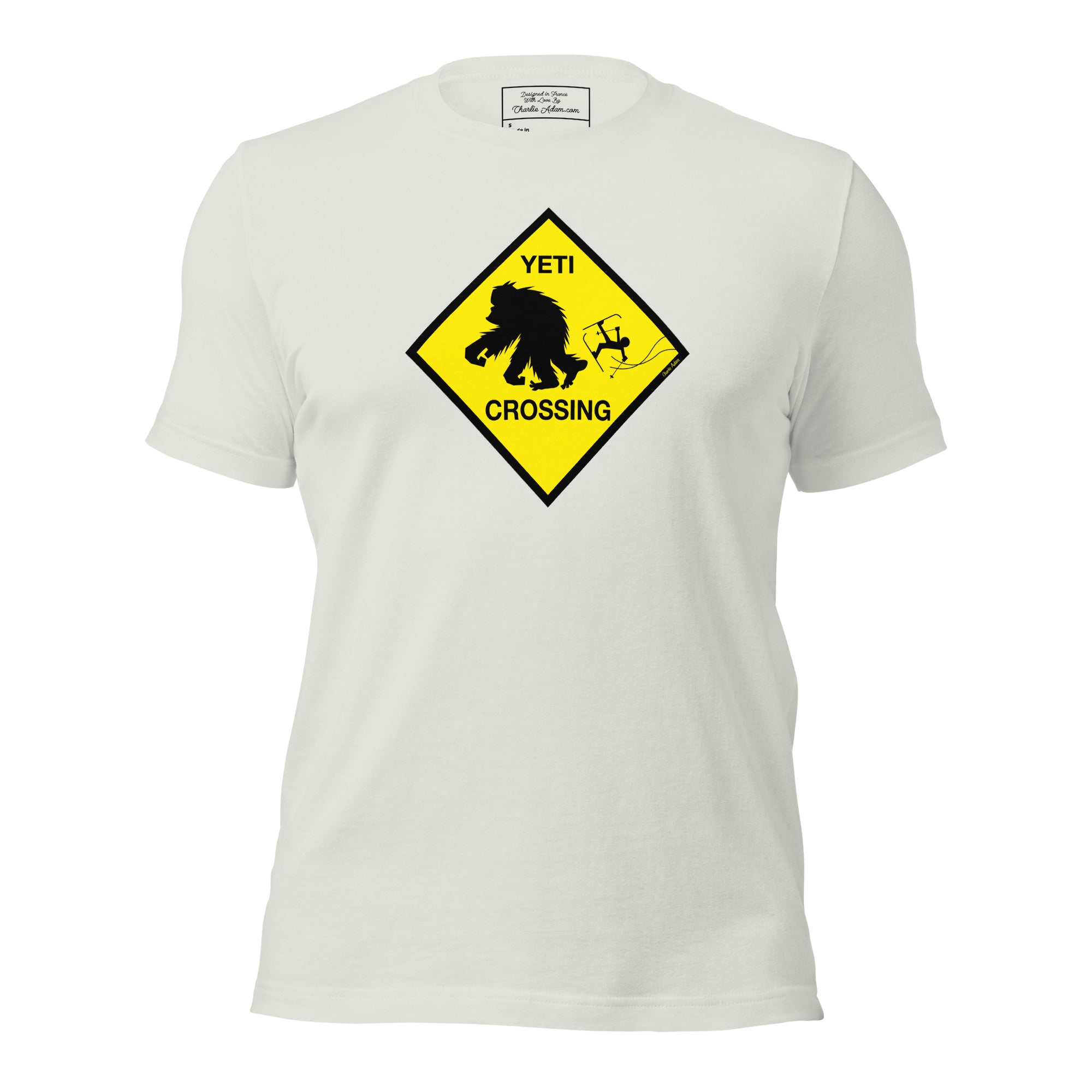 T-shirt en coton unisexe Yeti Crossing