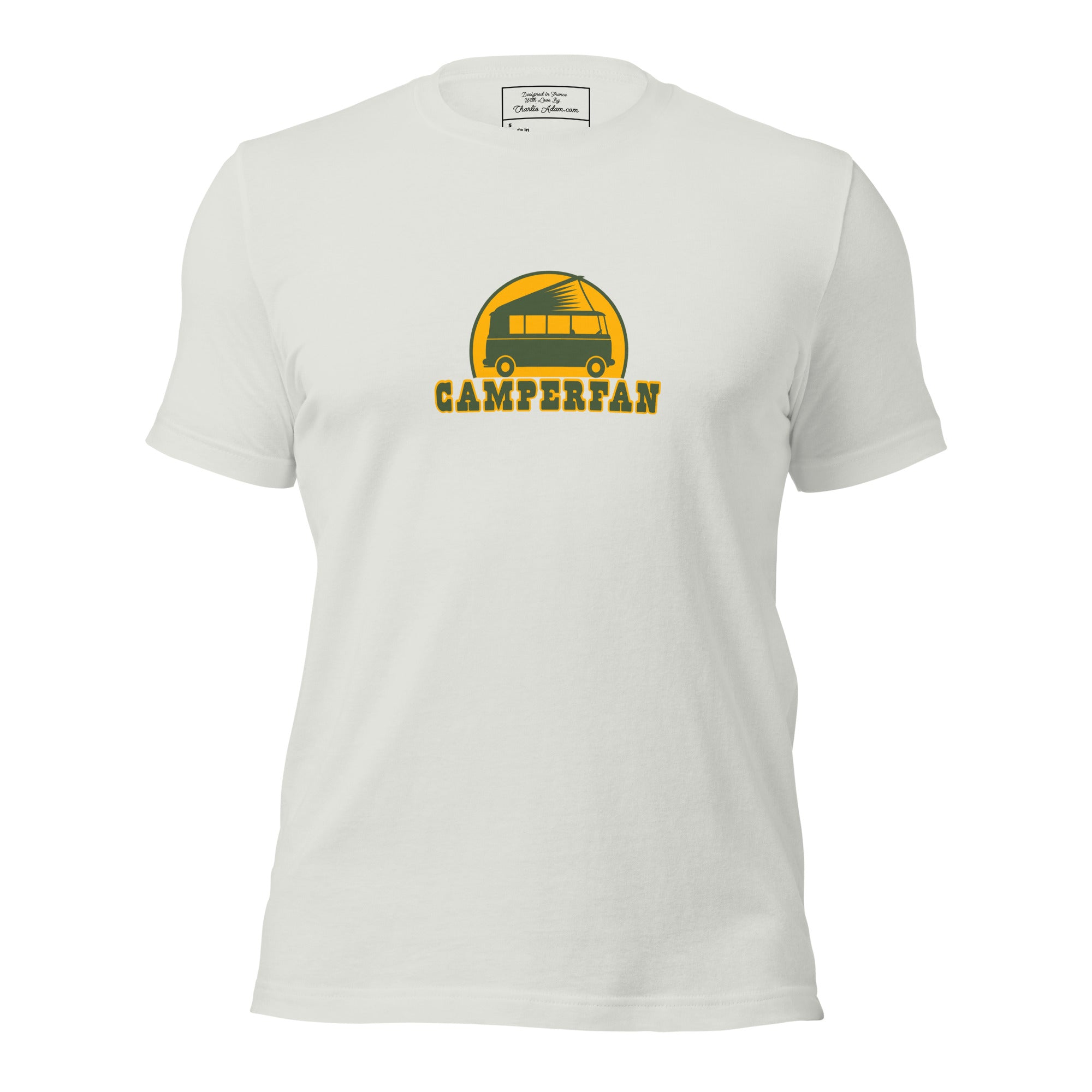 Unisex cotton t-shirt Camperfan on light colors