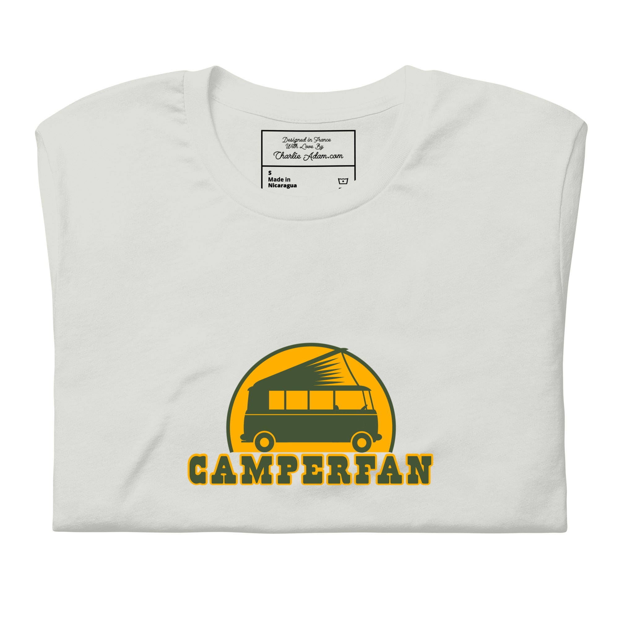 Unisex cotton t-shirt Camperfan on light colors