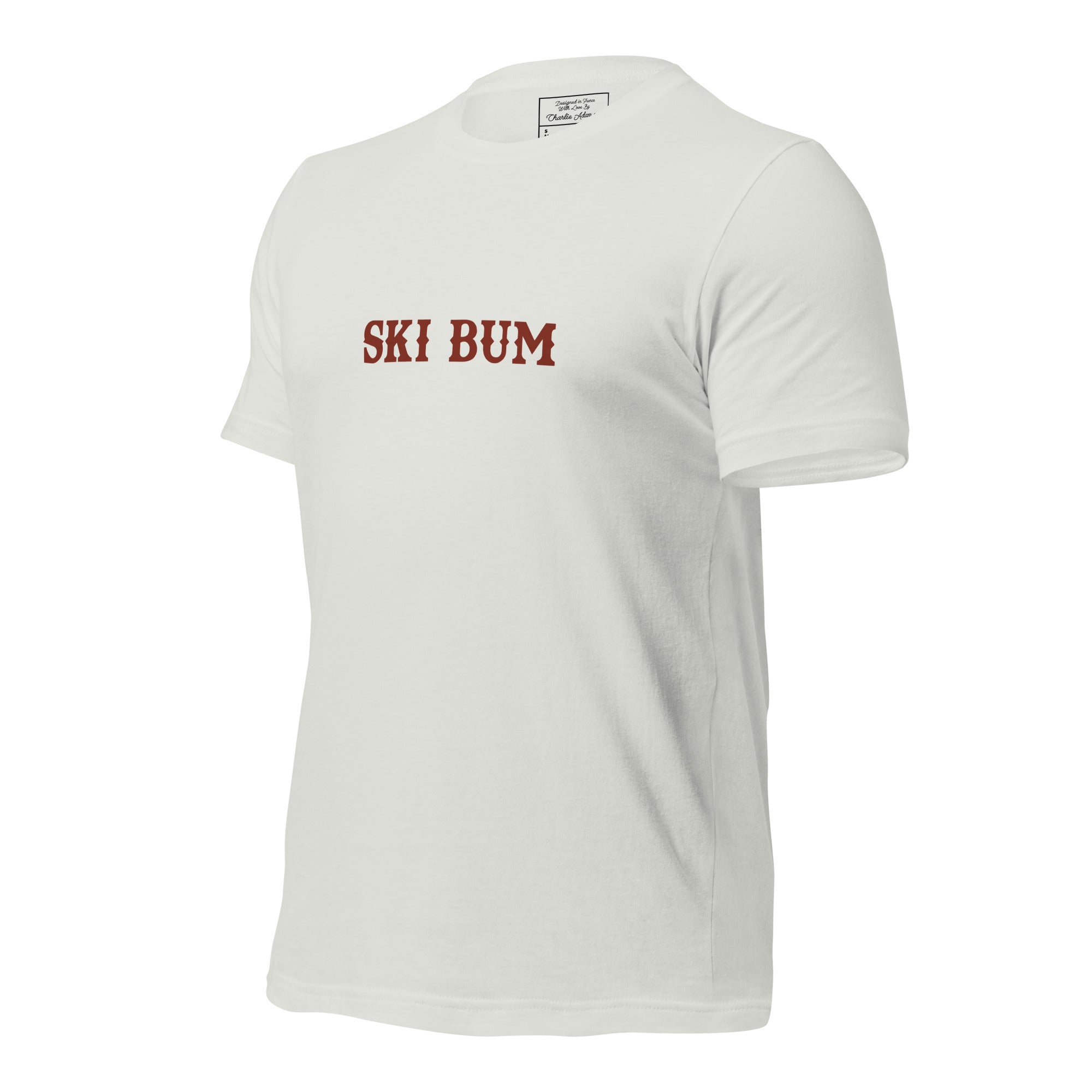 Unisex t-shirt Ski Bum on light colors