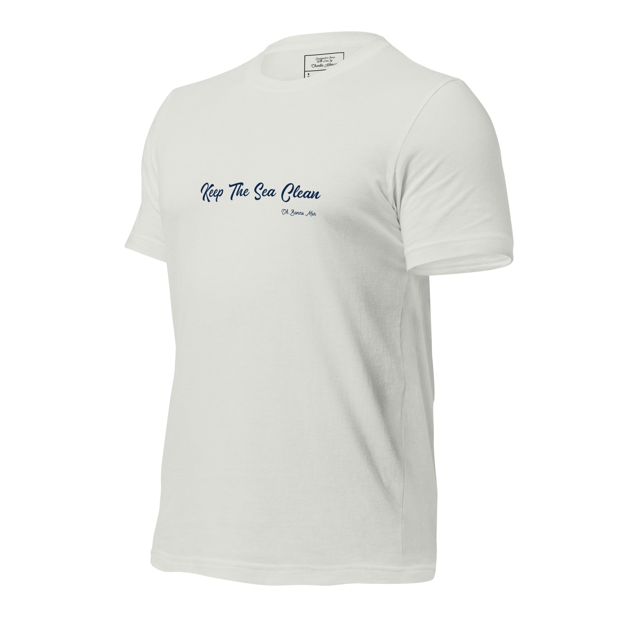 Unisex cotton t-shirt Keep The Sea Clean on light colors