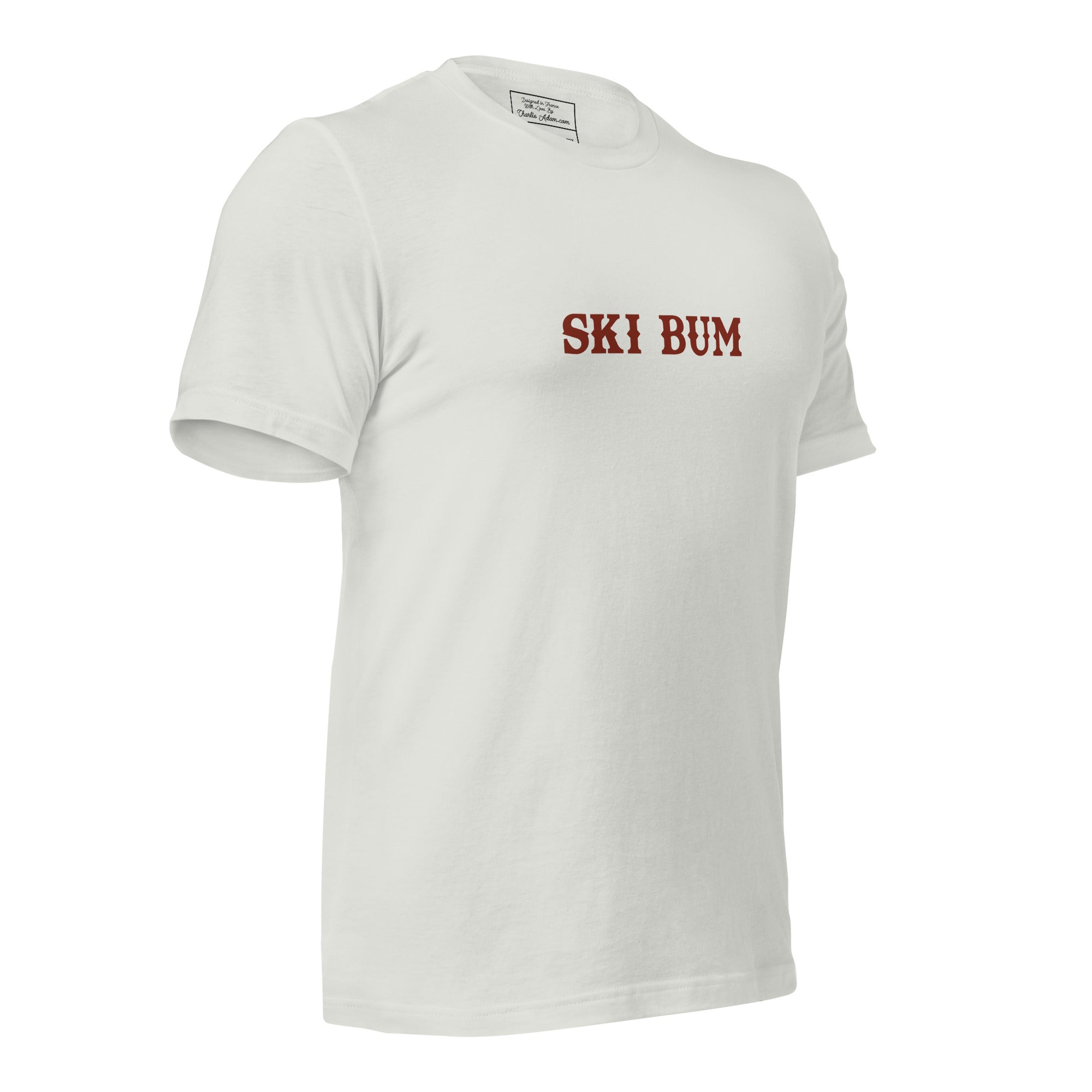 Unisex t-shirt Ski Bum on light colors