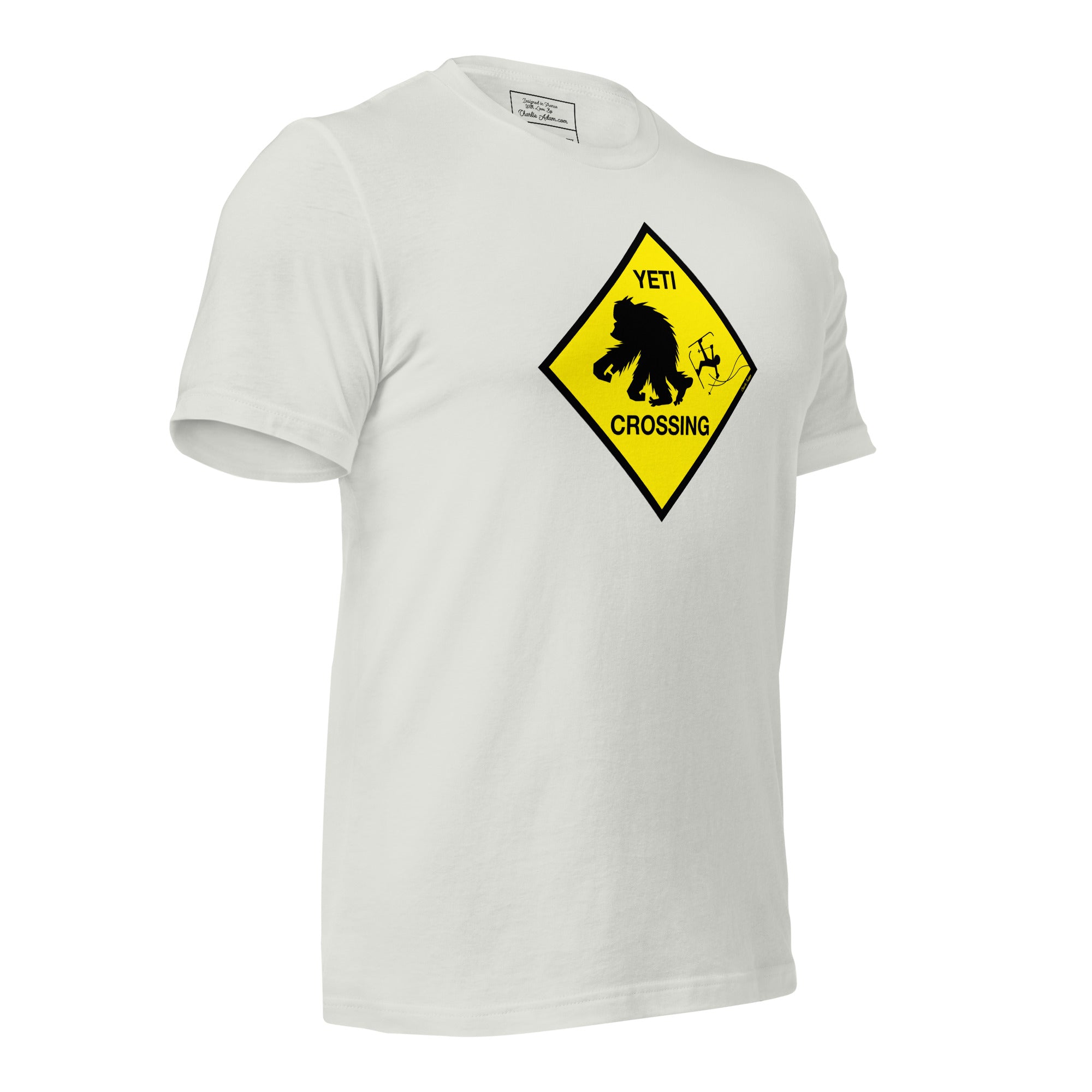 T-shirt en coton unisexe Yeti Crossing