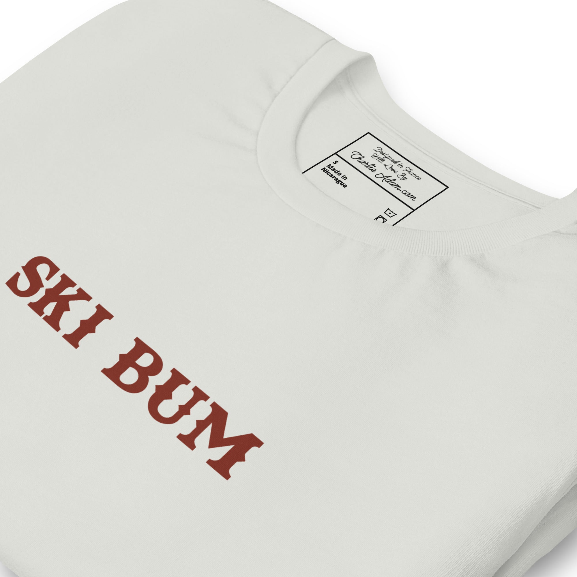 Unisex t-shirt Ski Bum on light colors