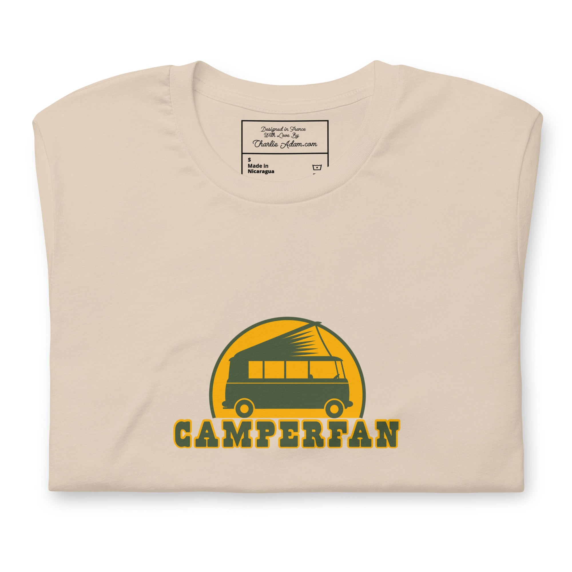 T-shirt en coton unisexe Camperfan sur couleurs claires