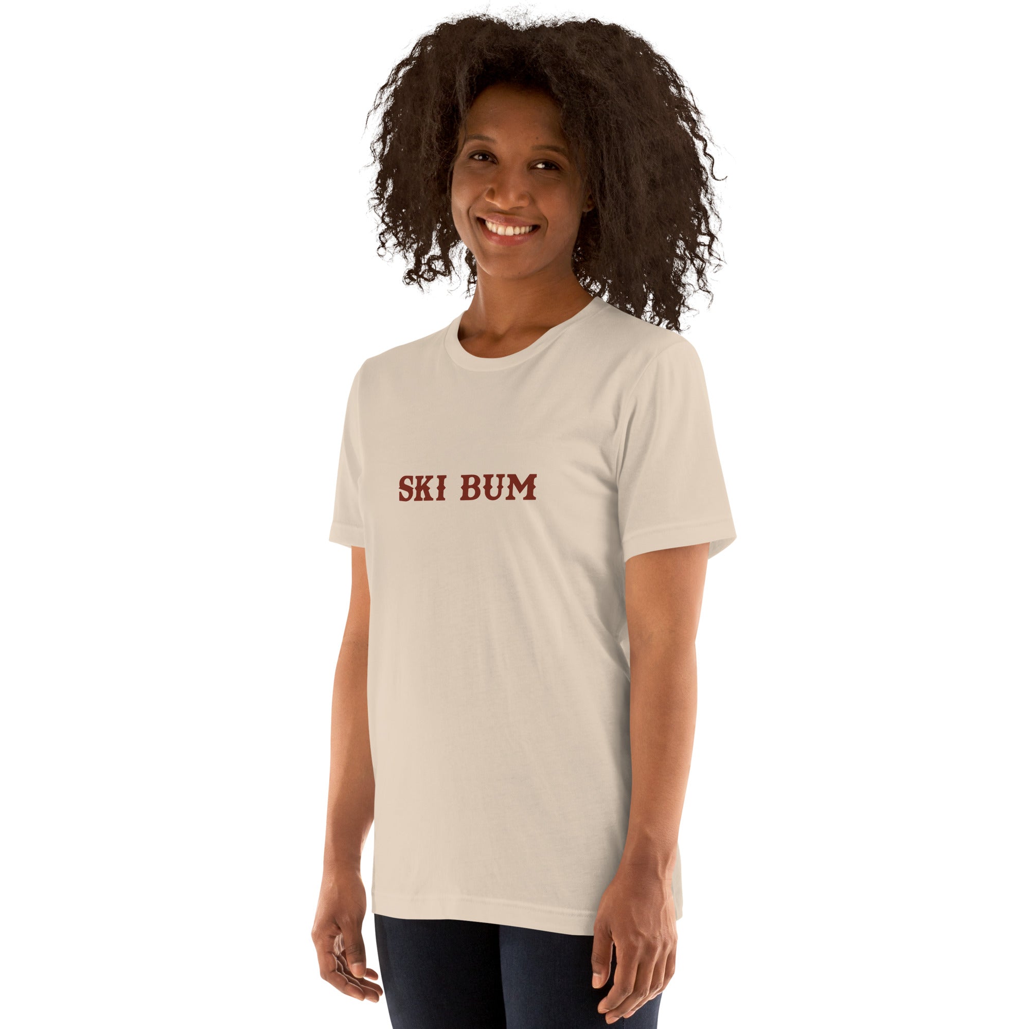 Unisex t-shirt Ski Bum on light colors