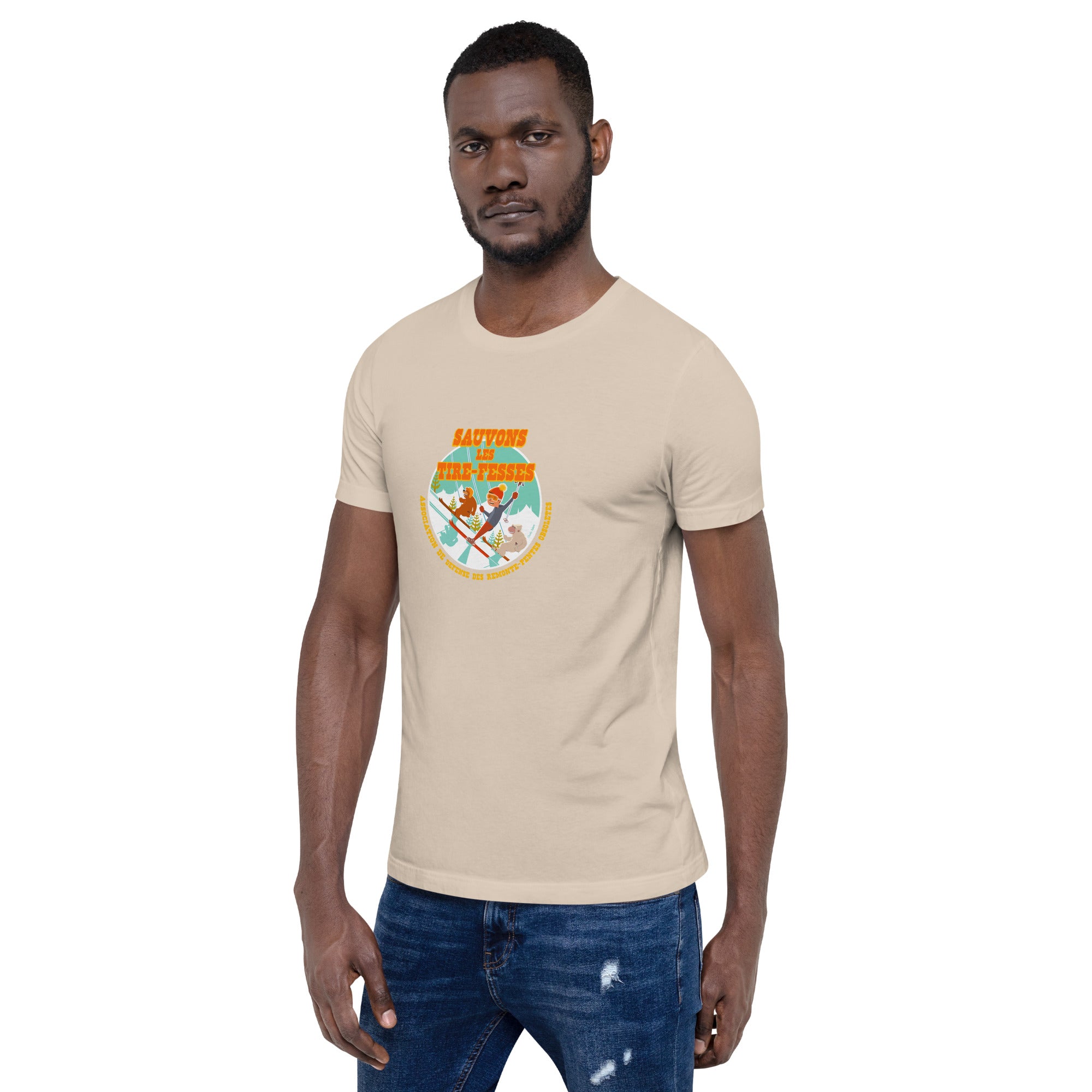 Unisex t-shirt Sauvons les Tires-fesses on light colors