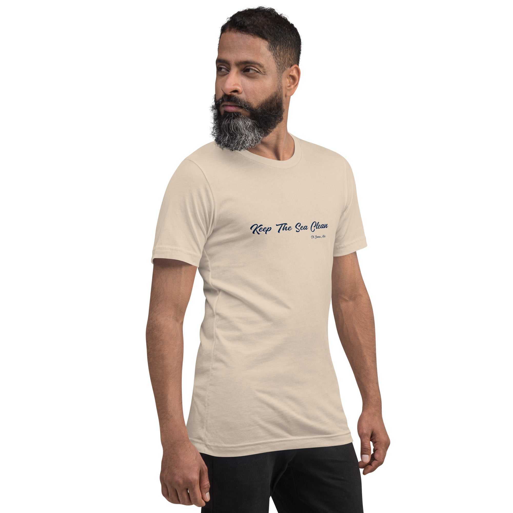 Unisex cotton t-shirt Keep The Sea Clean on light colors