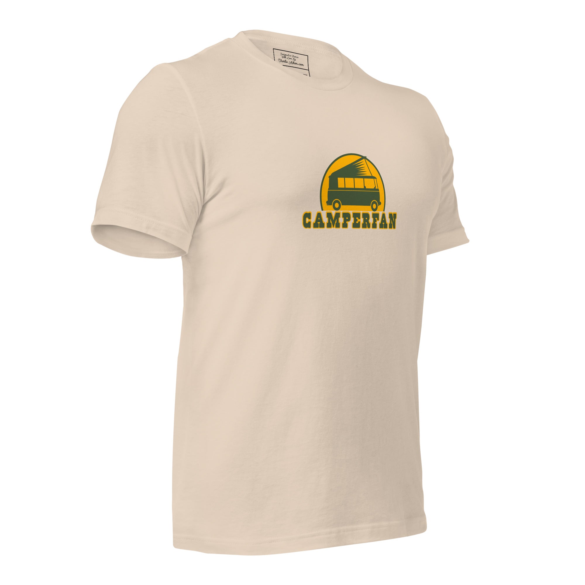 Unisex cotton t-shirt Camperfan on light colors