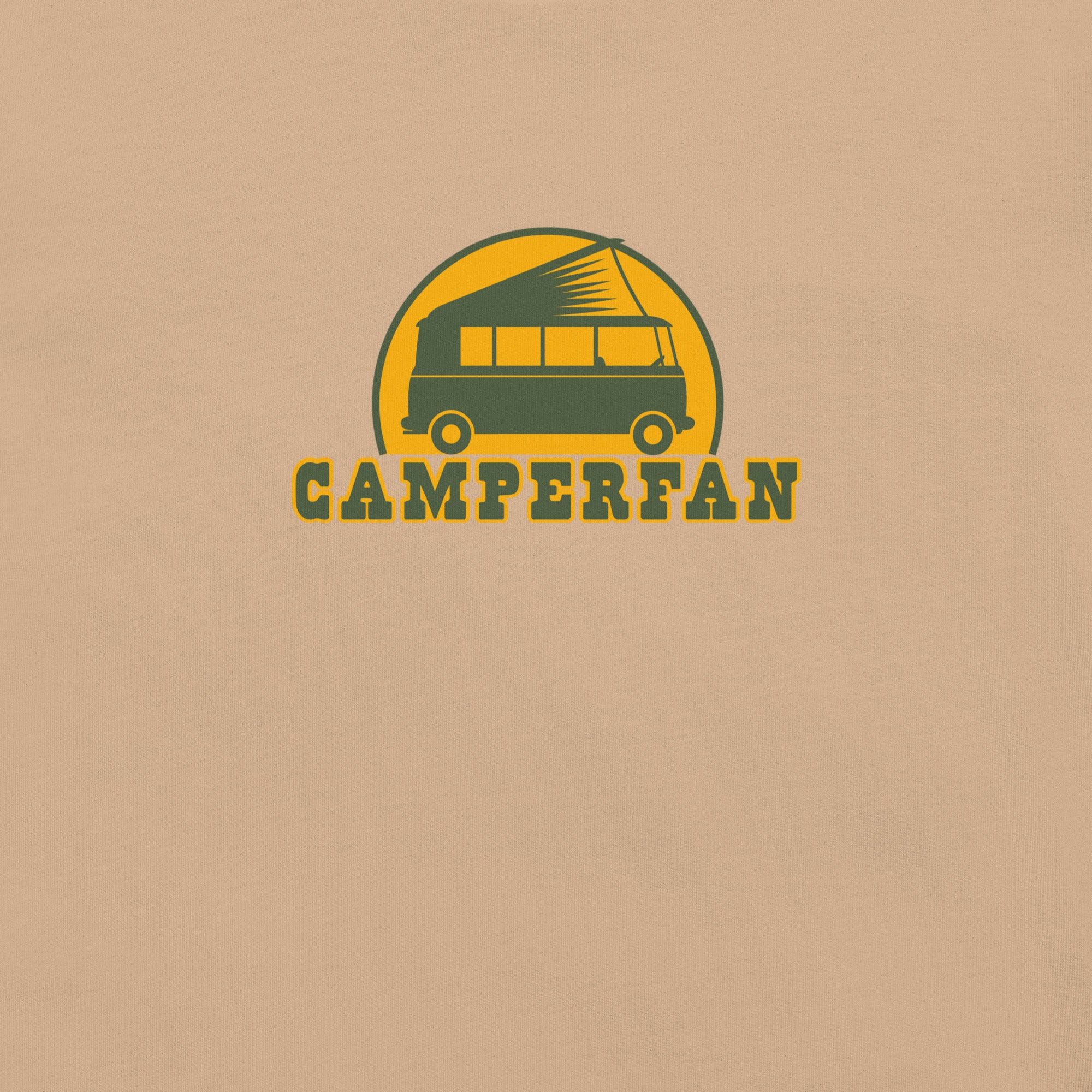 Unisex cotton t-shirt Camperfan on bright colors