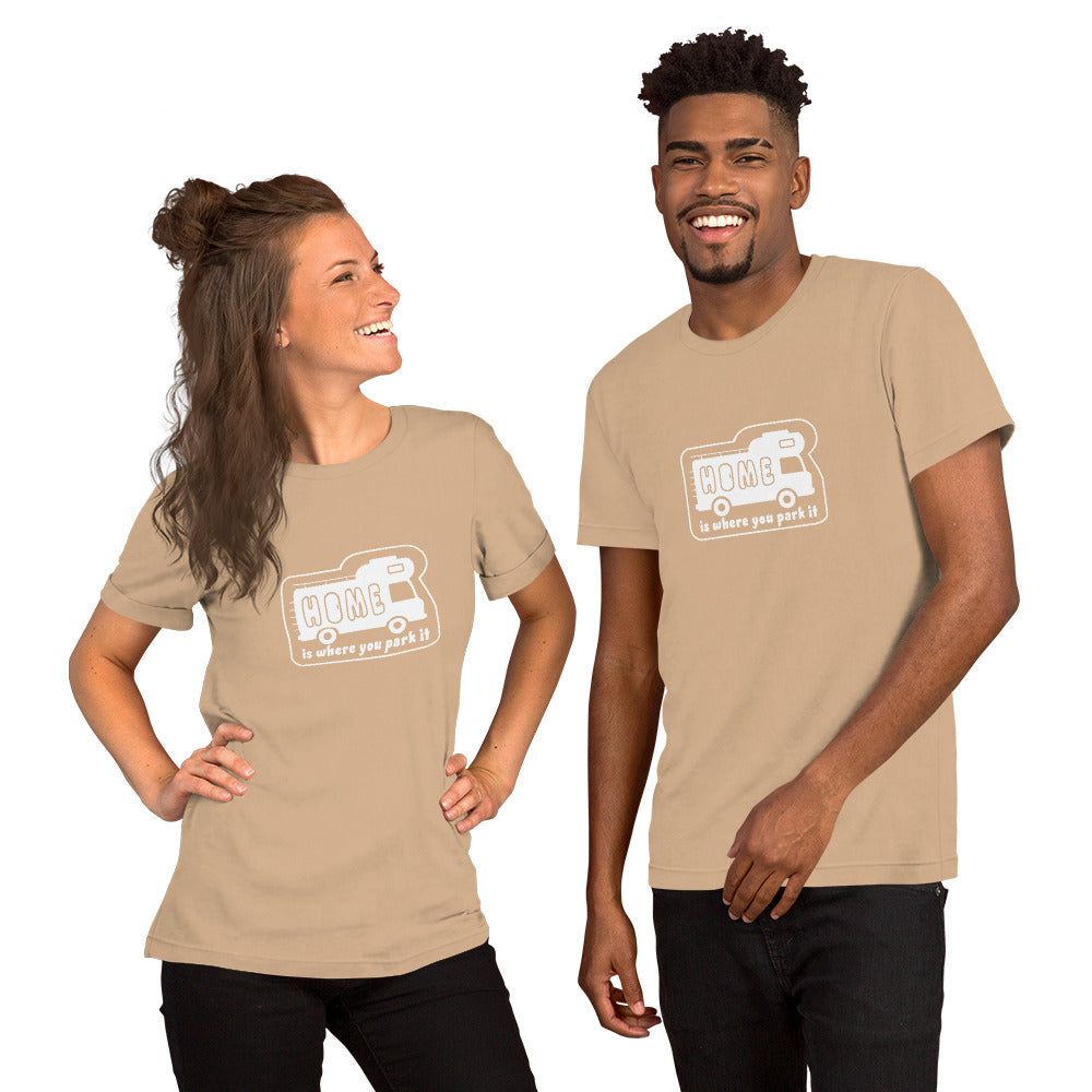 T-shirt en coton unisexe Bold Camper Van sur couleurs vives