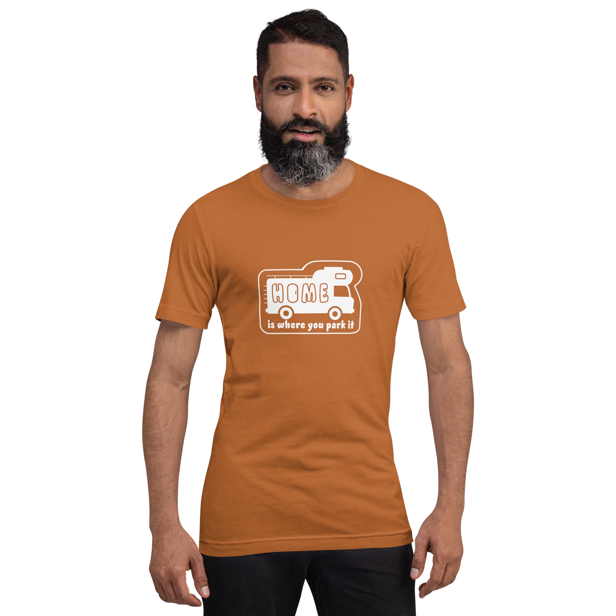 T-shirt en coton unisexe Bold Camper Van sur couleurs vives