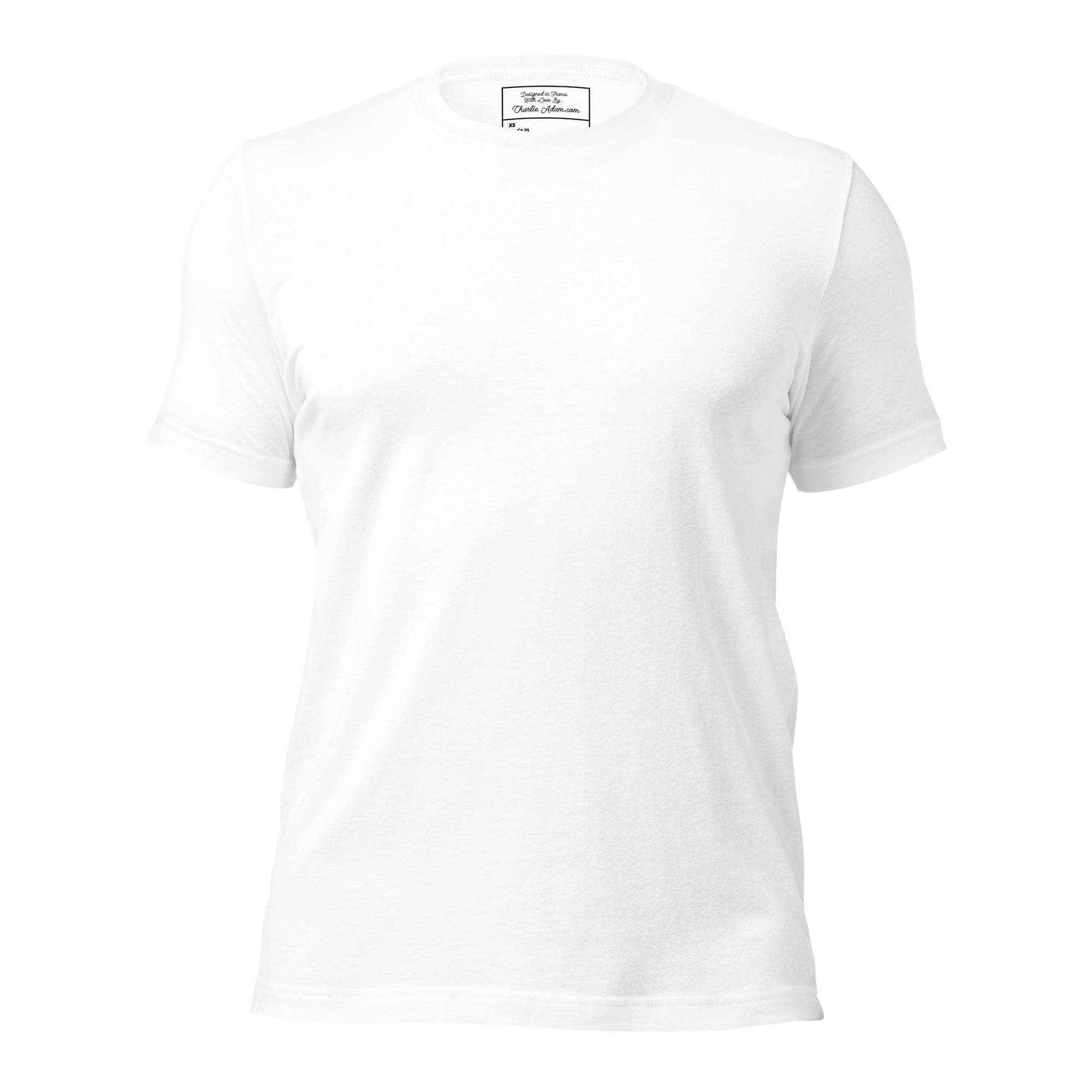 T-shirt en coton unisexe Oh Bonne Mer 1 grand motif dans le dos sur couleurs claires