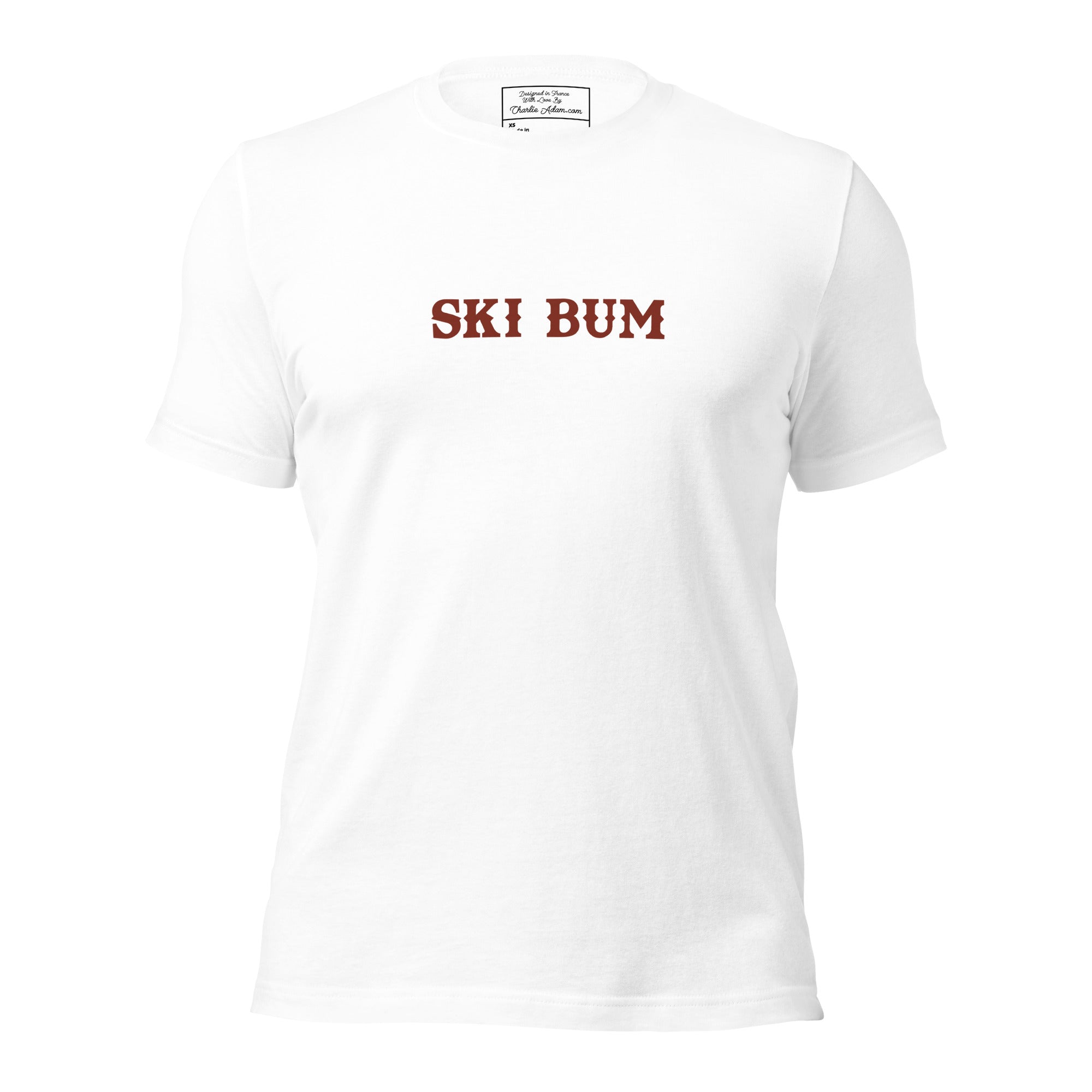 Unisex t-shirt Ski Bum on light colors