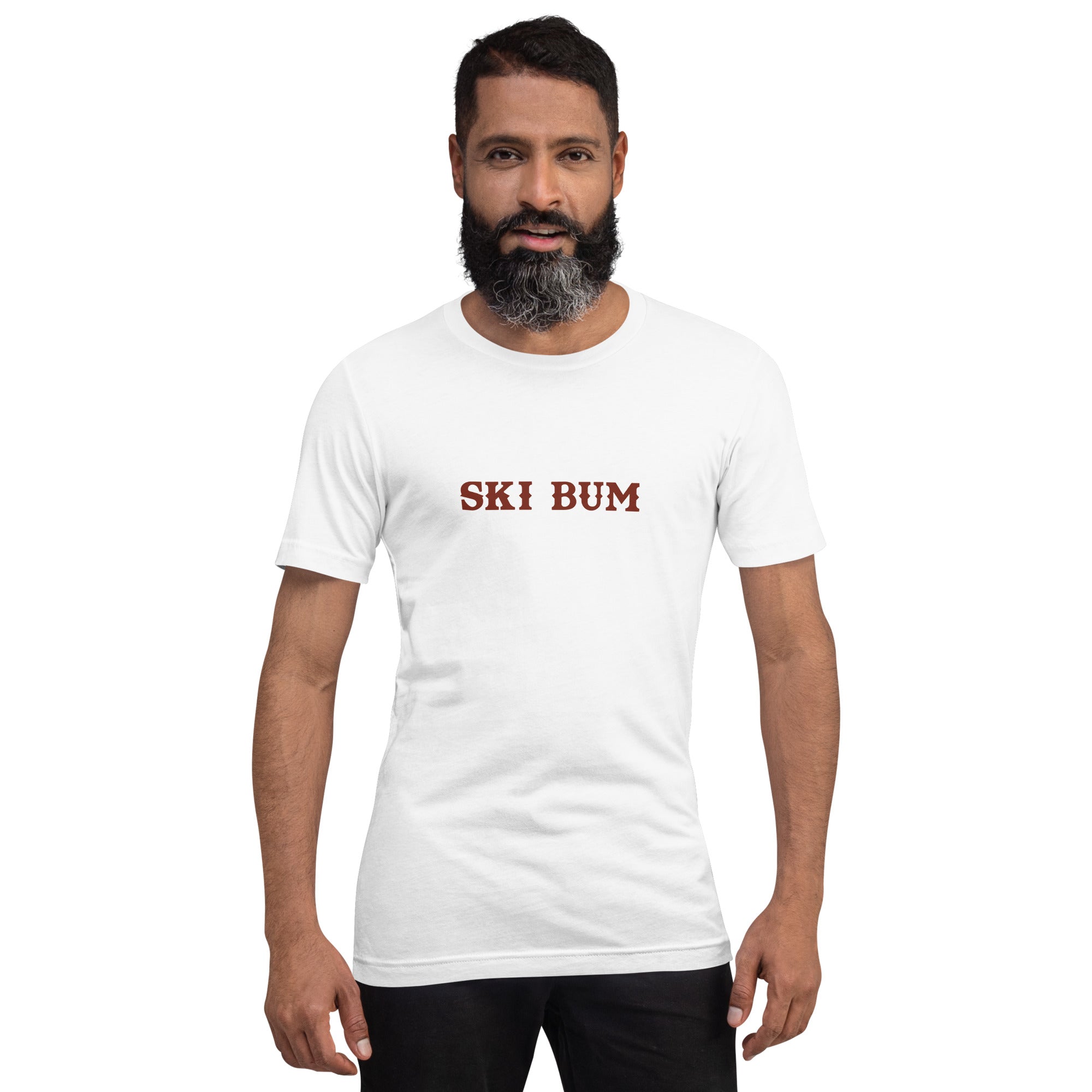 Unisex t-shirt Ski Bum on light colors