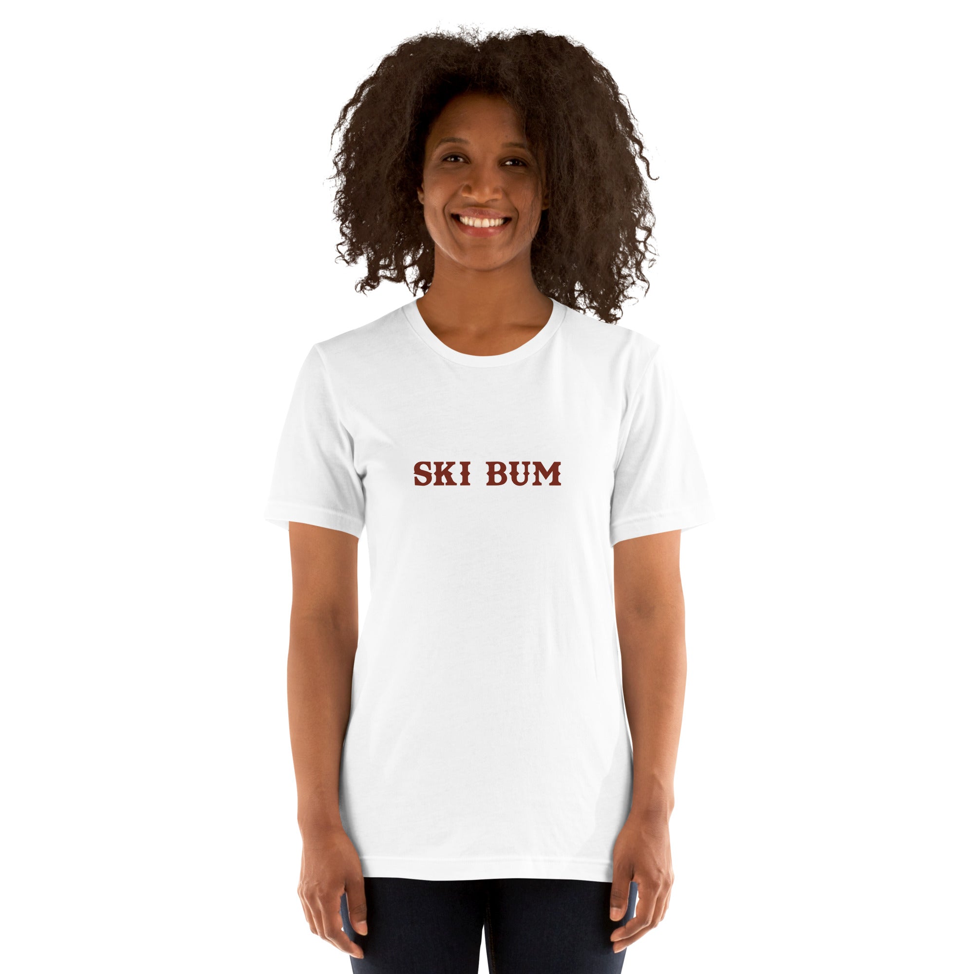 Unisex t-shirt Ski Bum on light colors