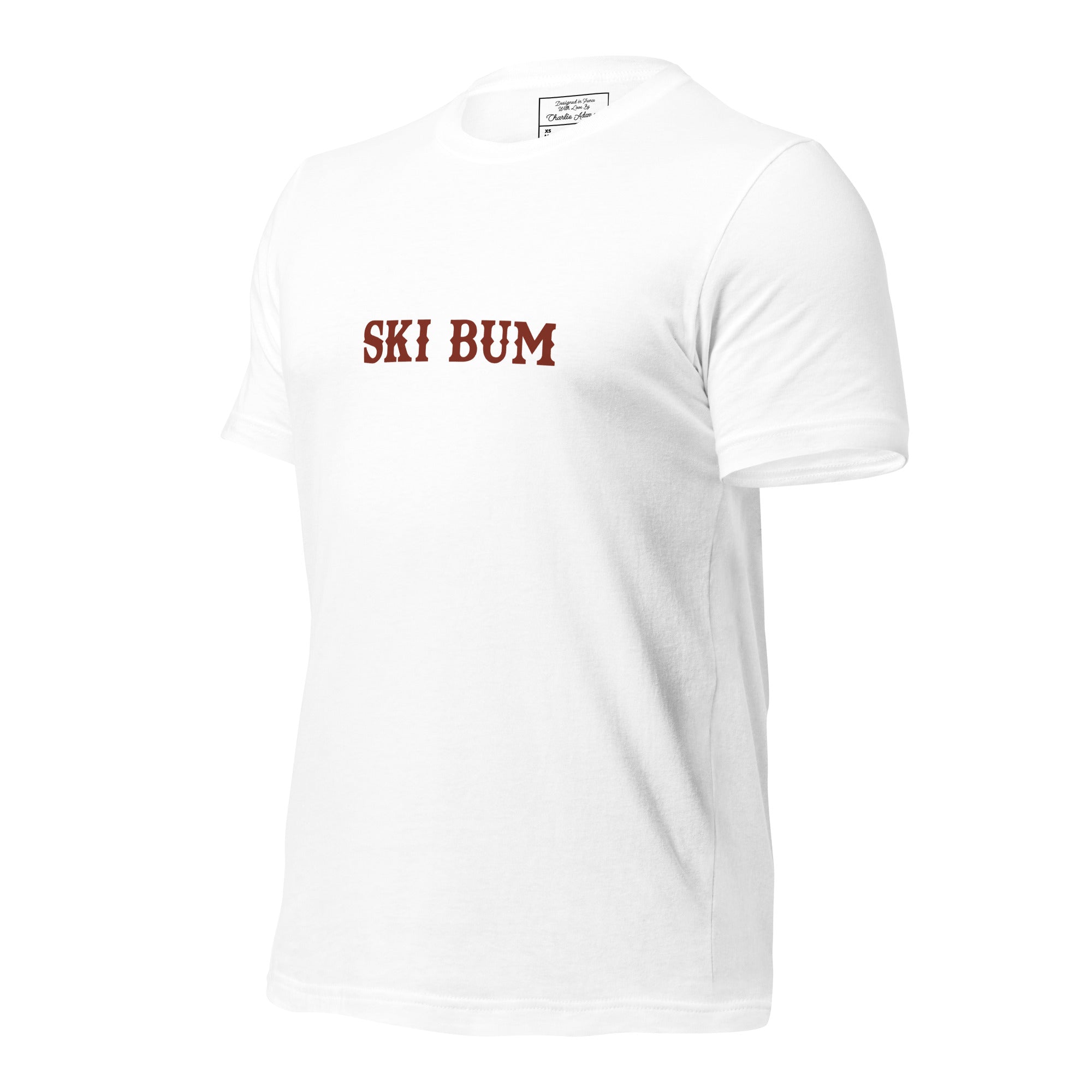 Unisex t-shirt Ski Bum on light colors