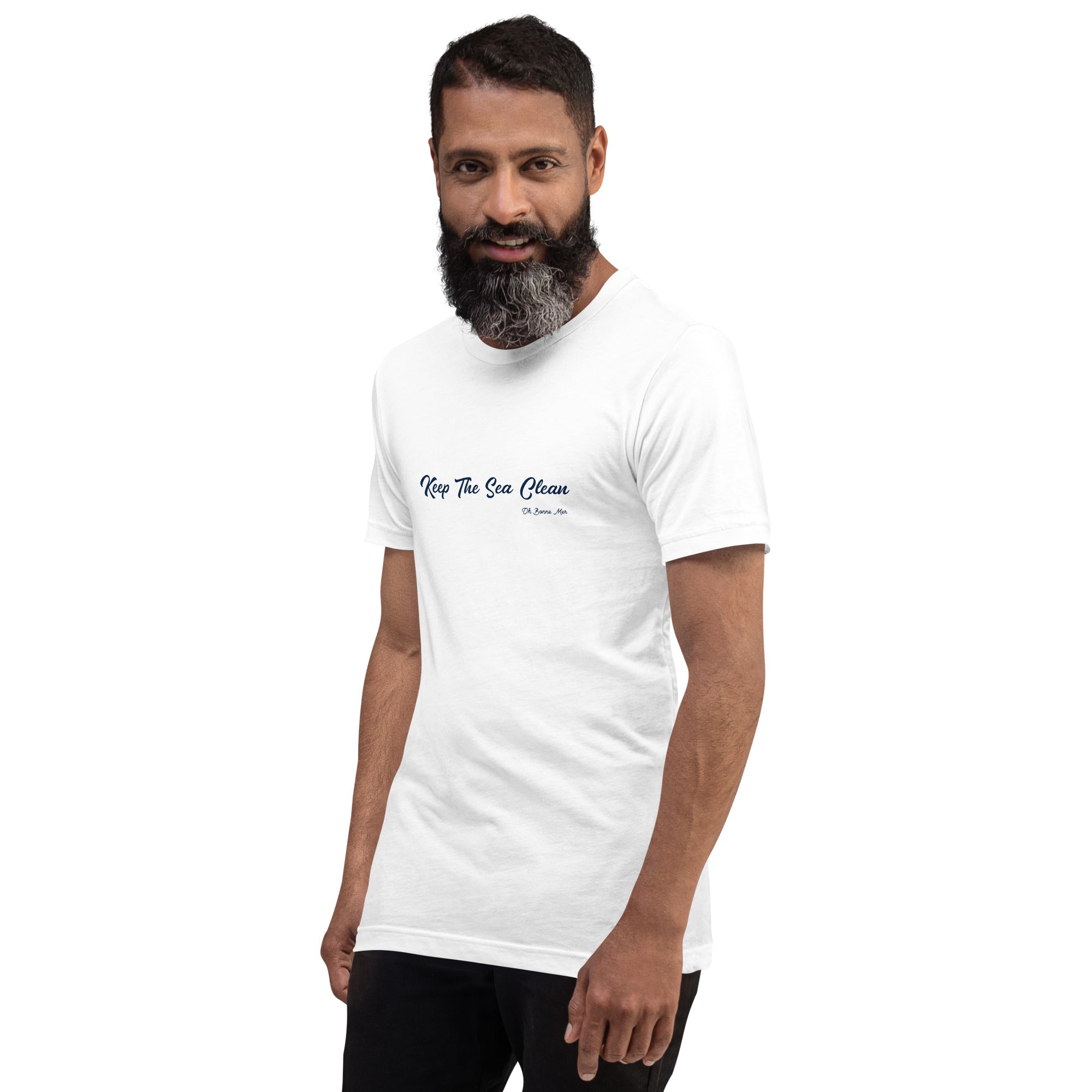 T-shirt en coton unisexe Keep The Sea Clean sur couleurs claires