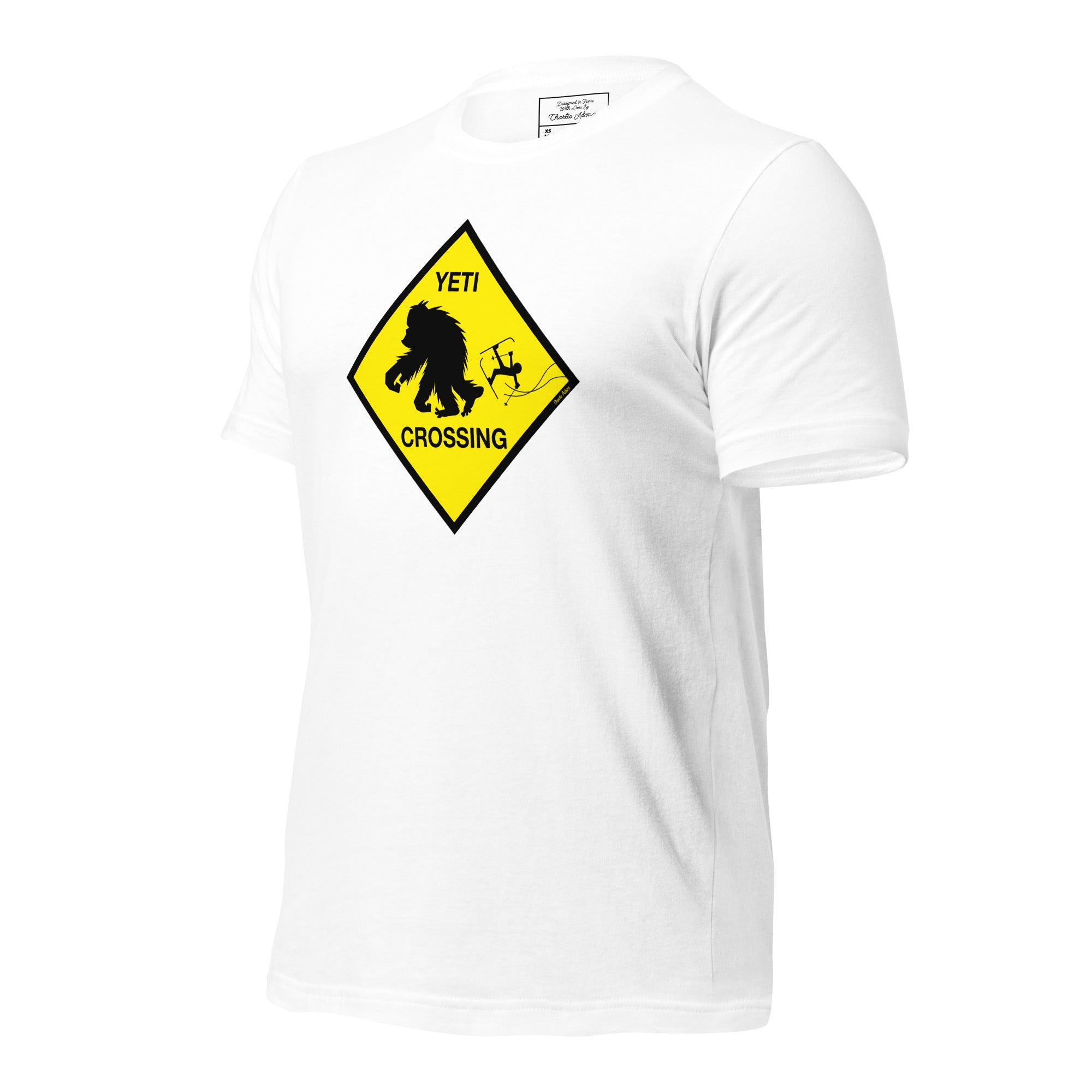 T-shirt en coton unisexe Yeti Crossing