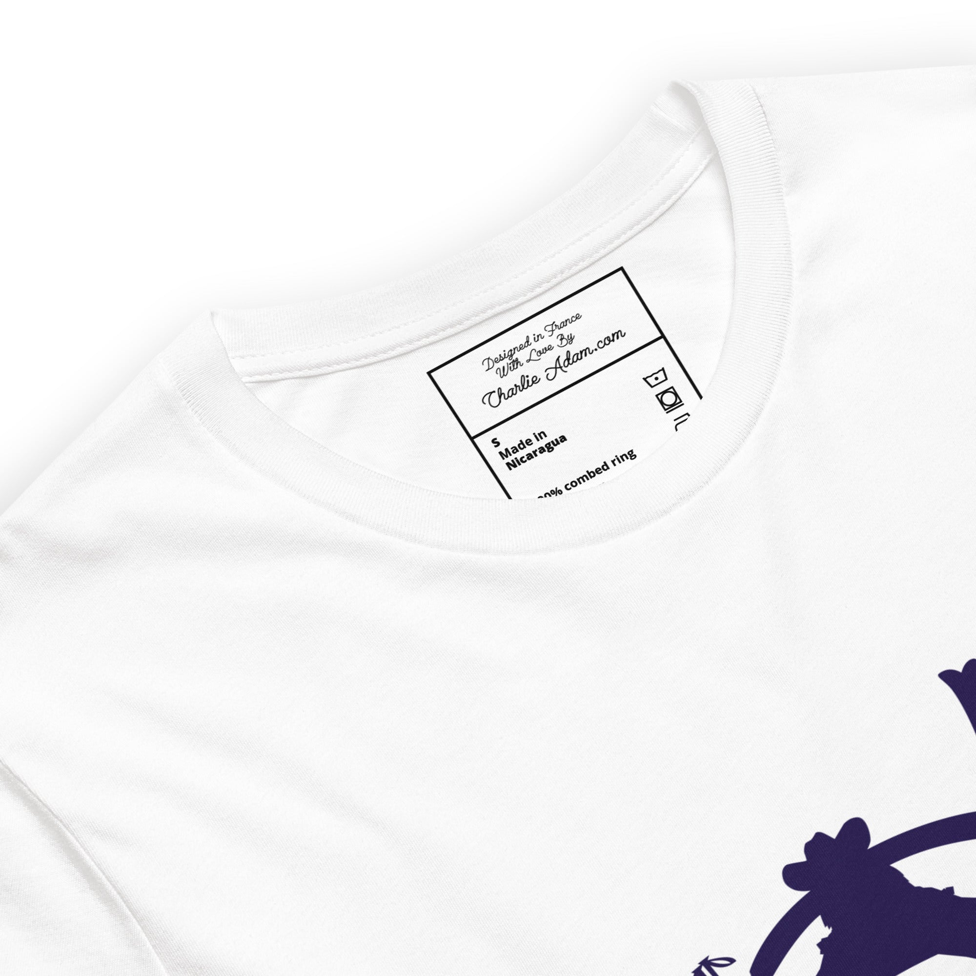 T-shirt en coton unisexe Ski Fight at OK Corral Silhouette sur couleurs claires