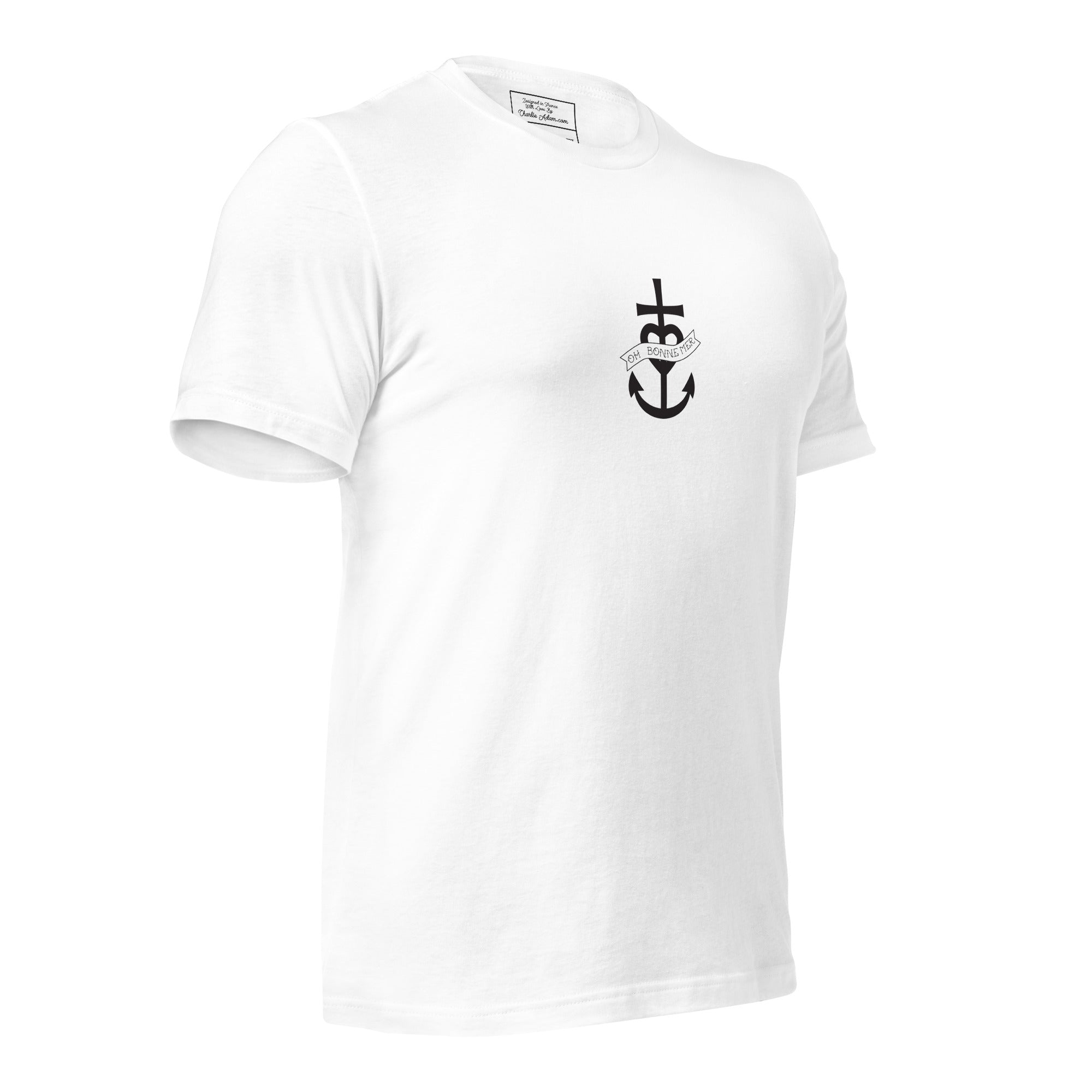 T-shirt en coton unisexe Oh Bonne Mer 1 sur couleurs claires