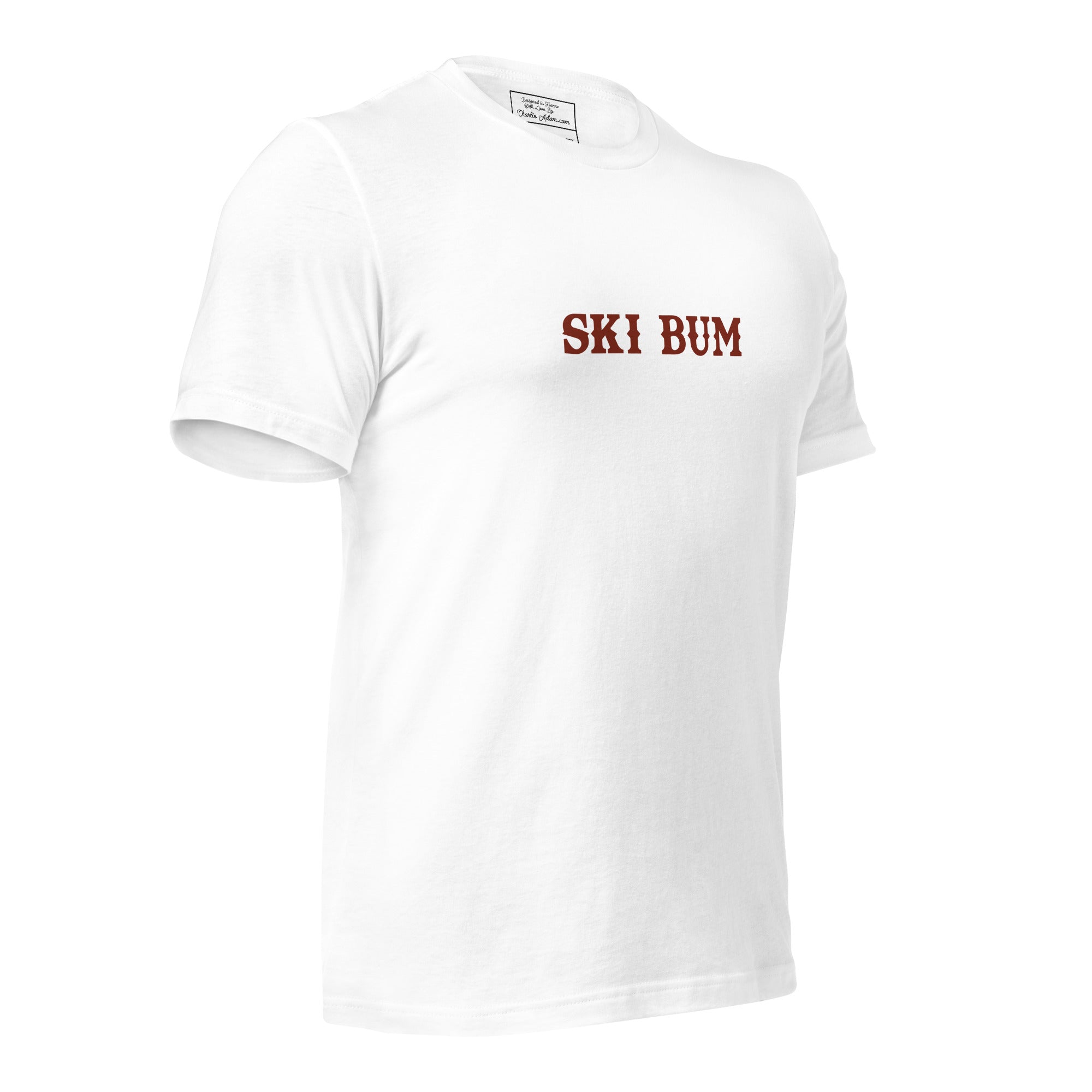 Unisex t-shirt Ski Bum on light colors