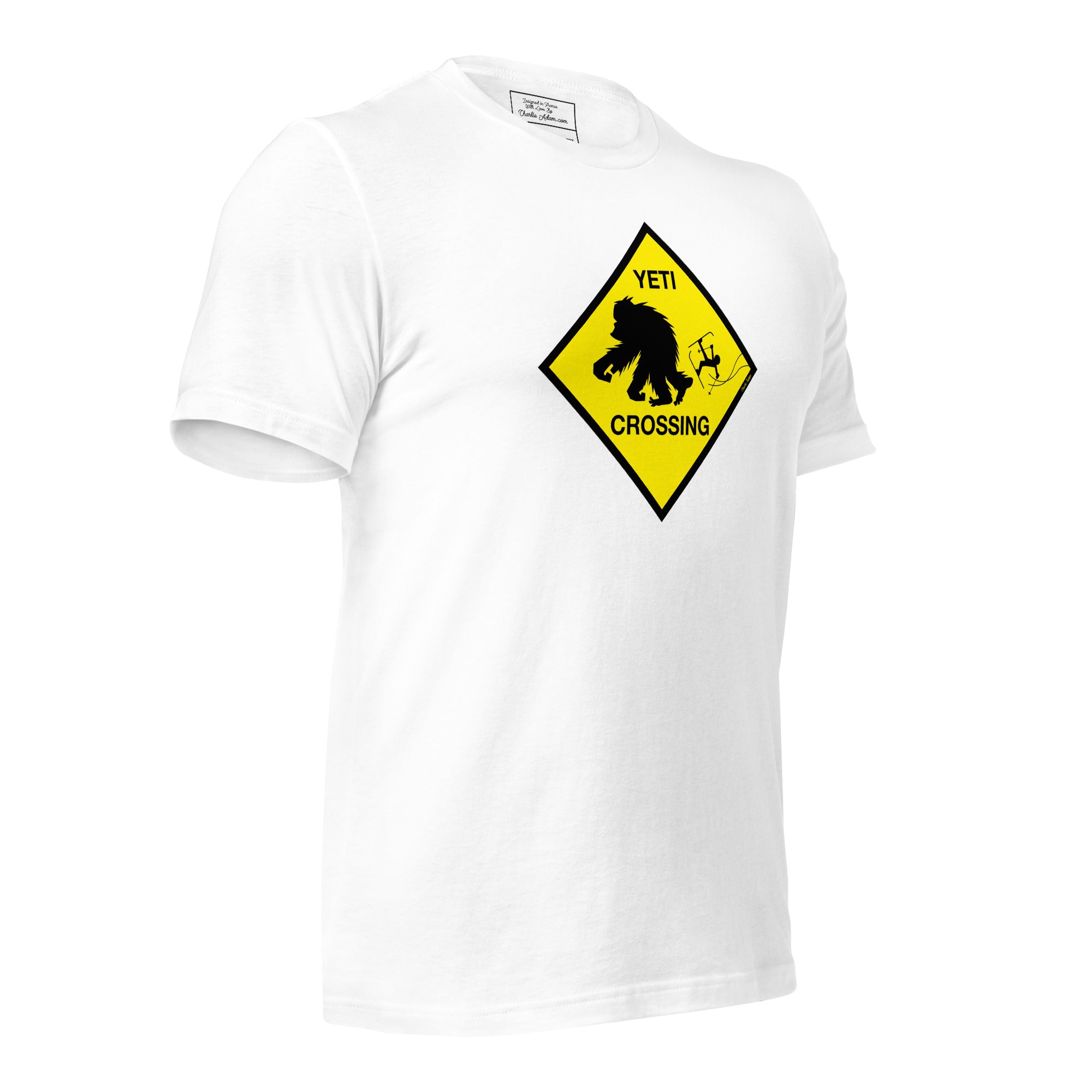 T-shirt en coton unisexe Yeti Crossing