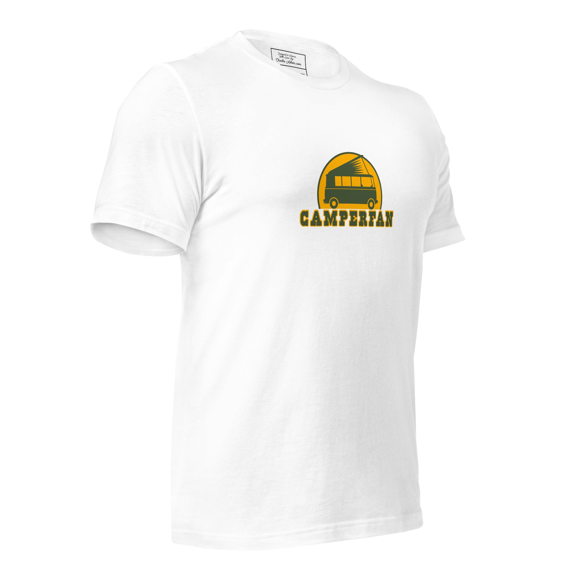 Unisex cotton t-shirt Camperfan on light colors