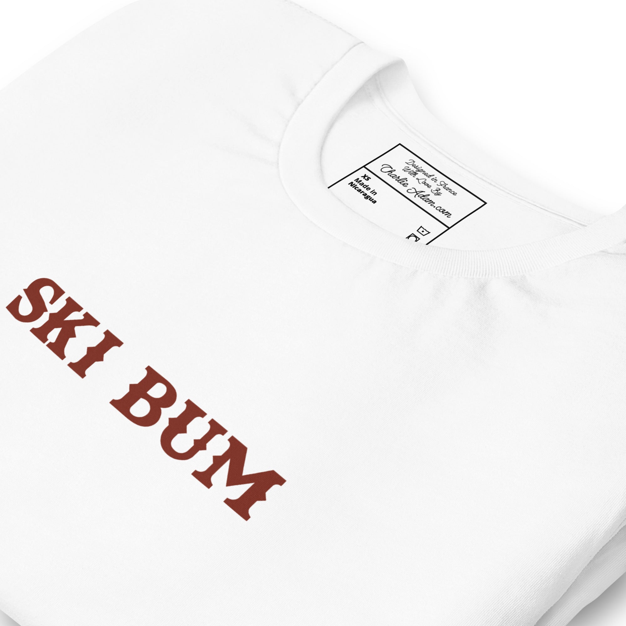 Unisex t-shirt Ski Bum on light colors