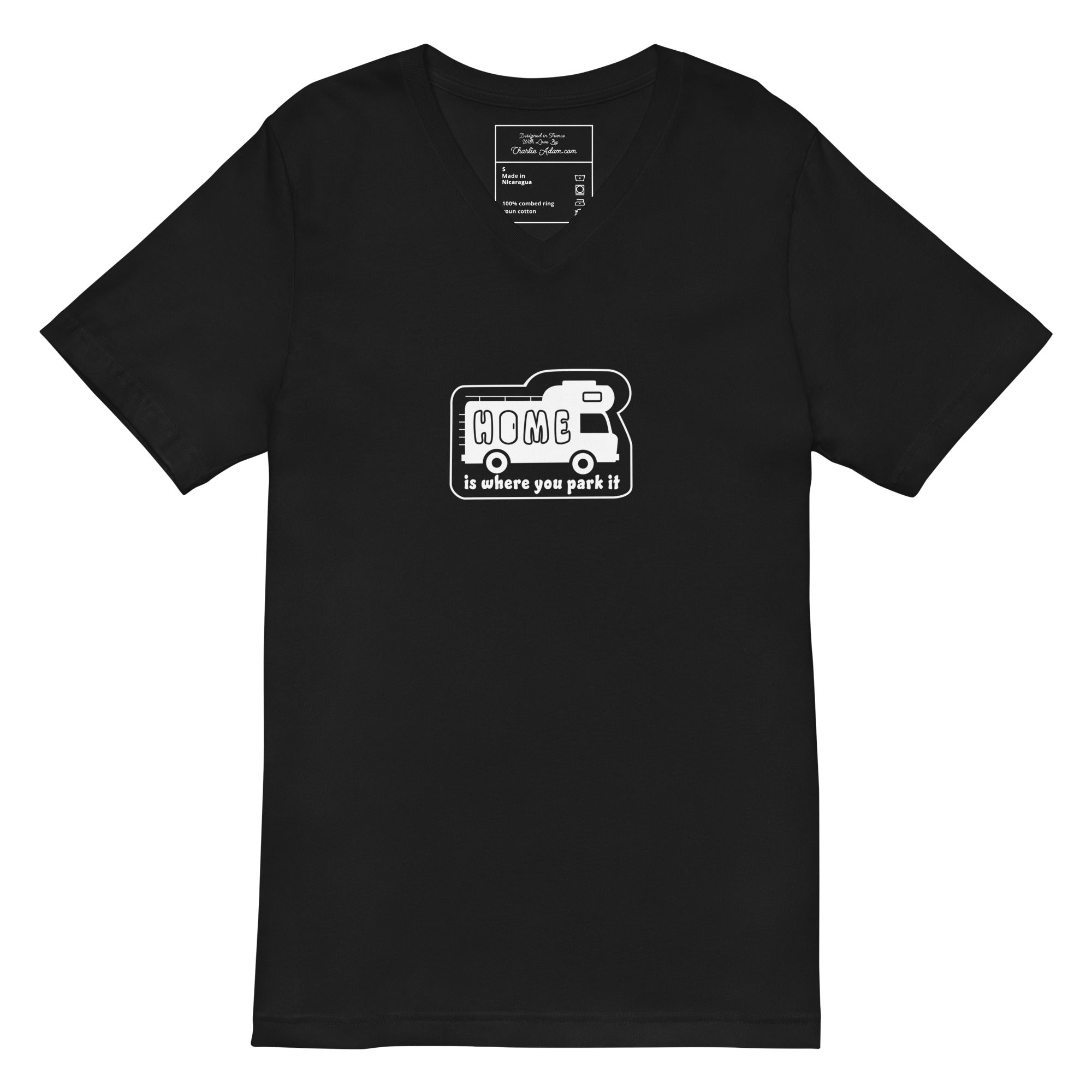 T-shirt unisexe Col V Bold Camper Van