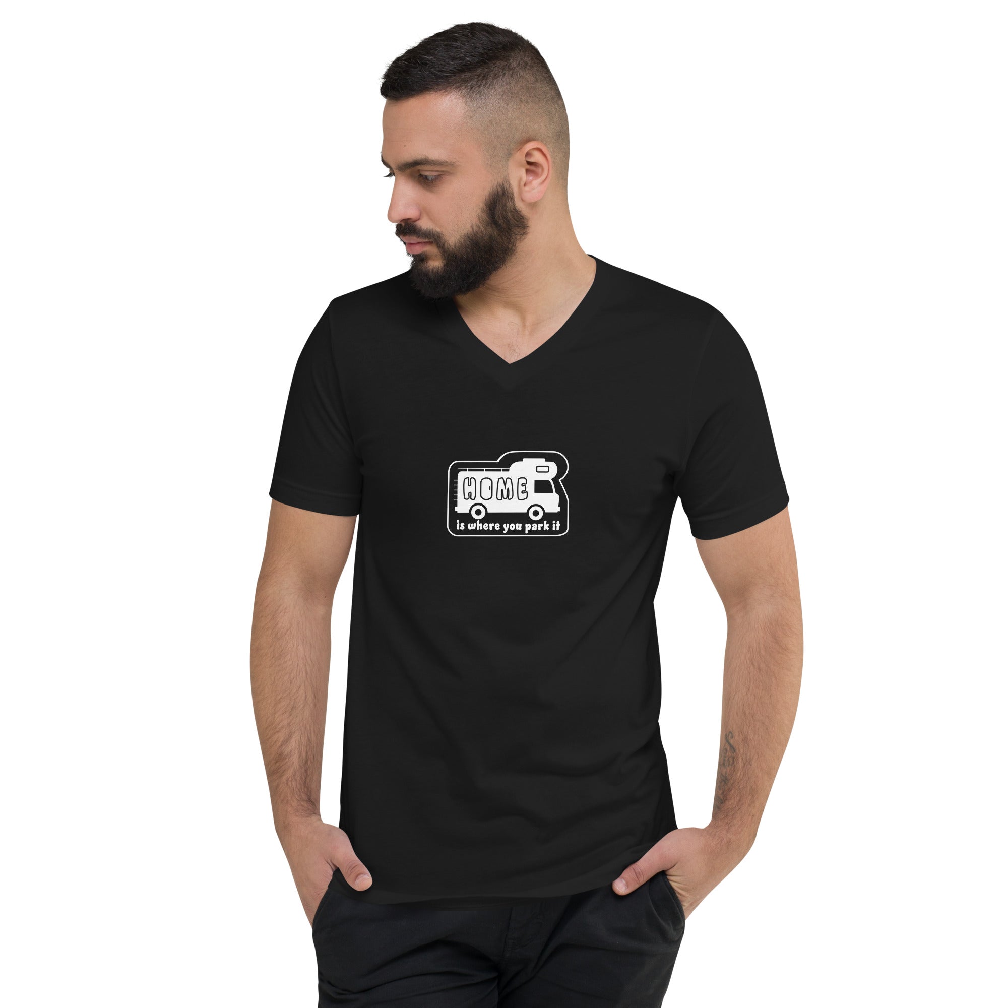 T-shirt unisexe Col V Bold Camper Van