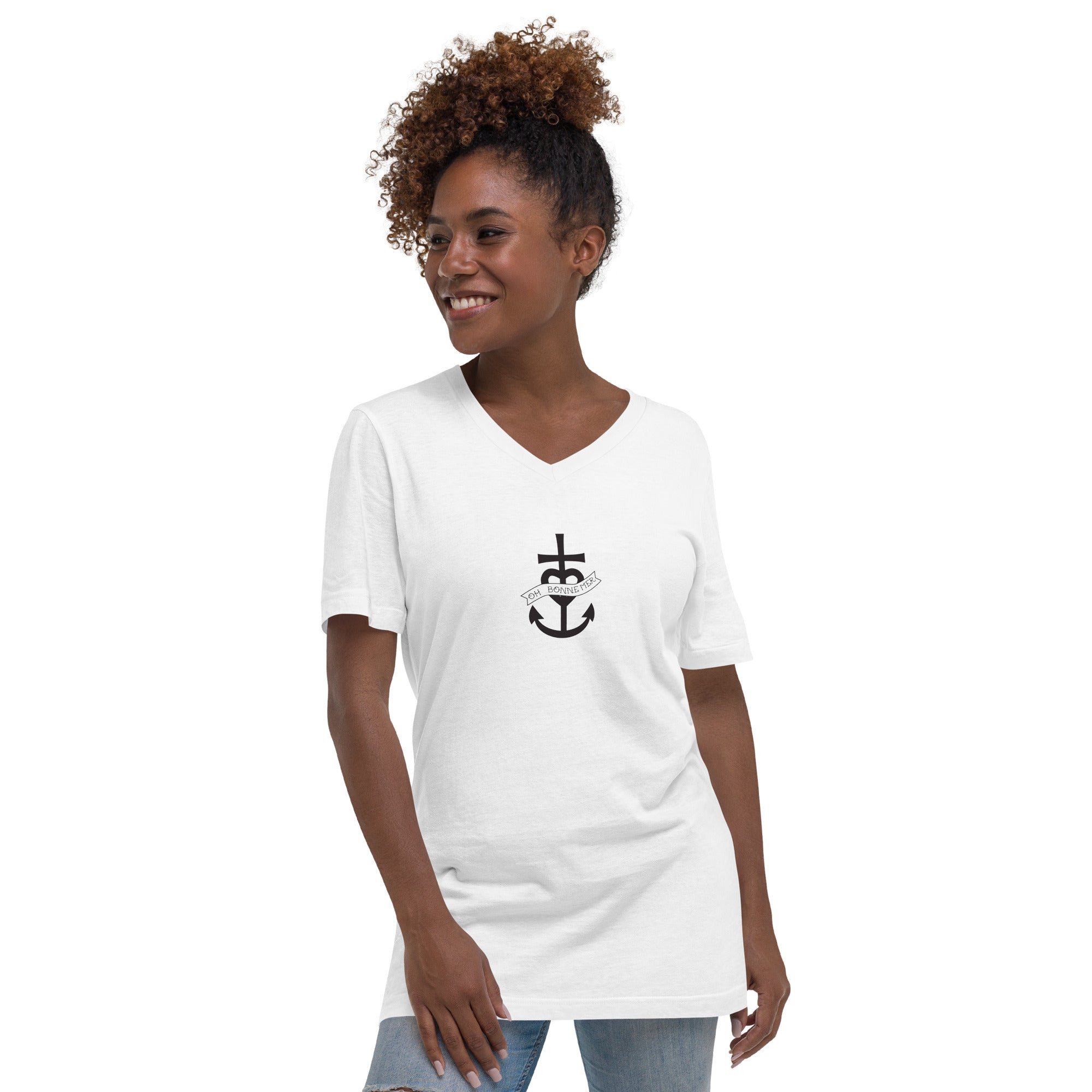 Unisex V-Neck T-Shirt Oh Bonne Mer 1