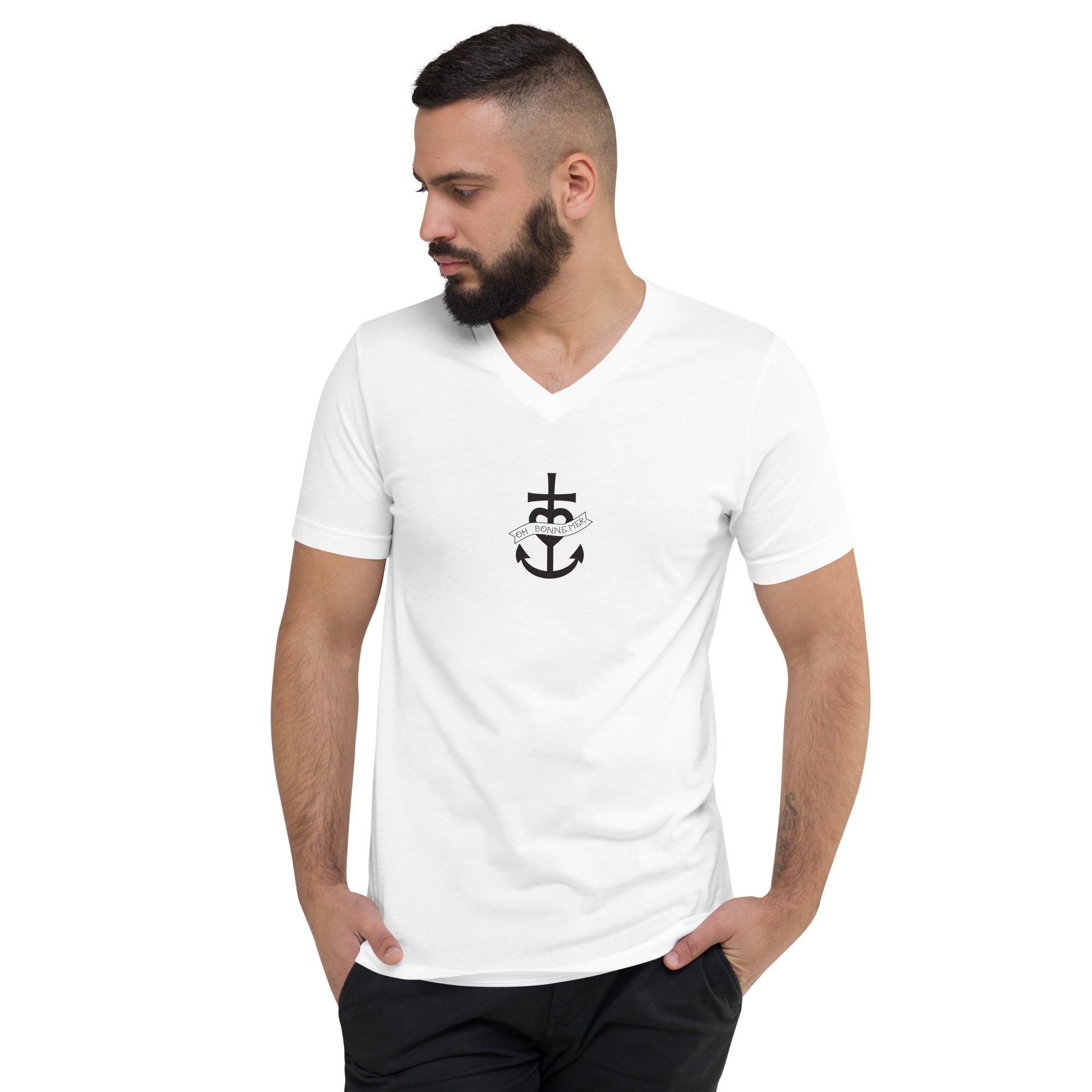 Unisex V-Neck T-Shirt Oh Bonne Mer 1