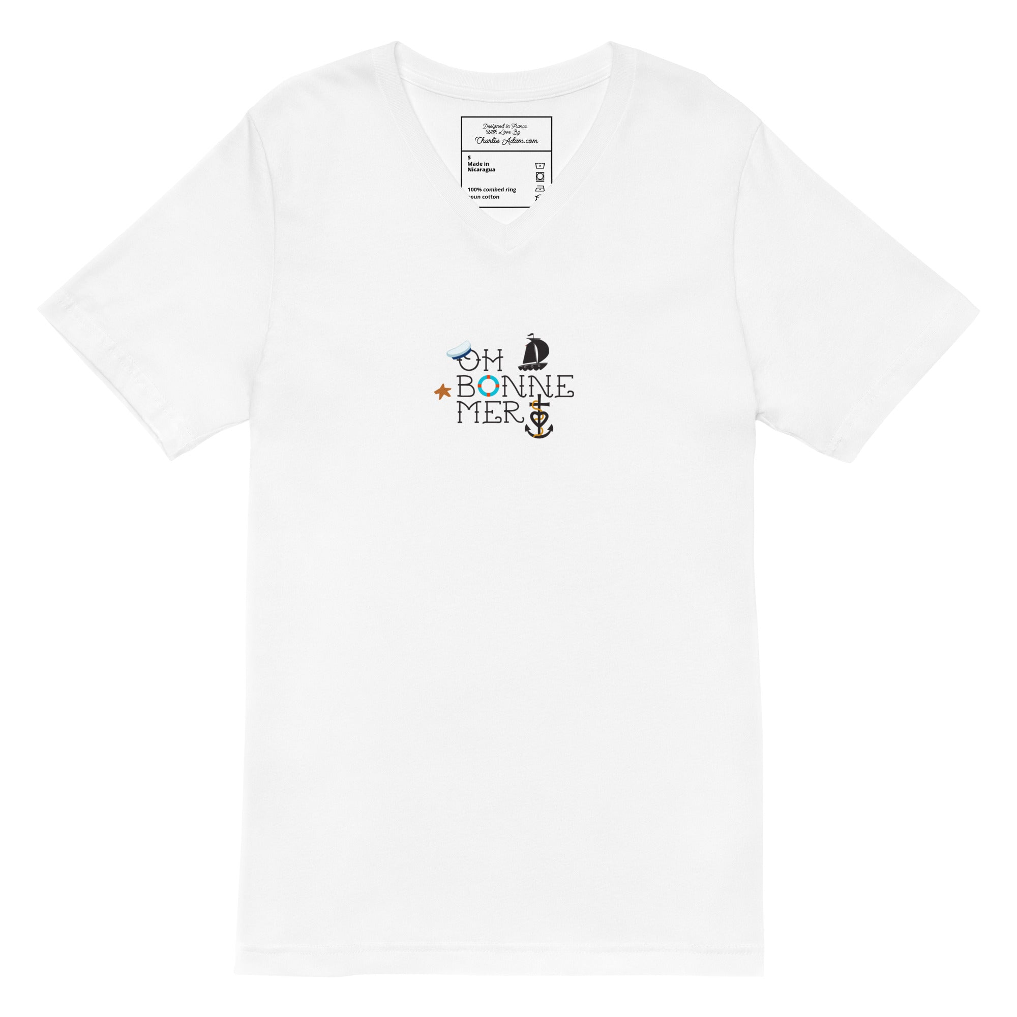 T-shirt unisexe Col V Oh Bonne Mer 3