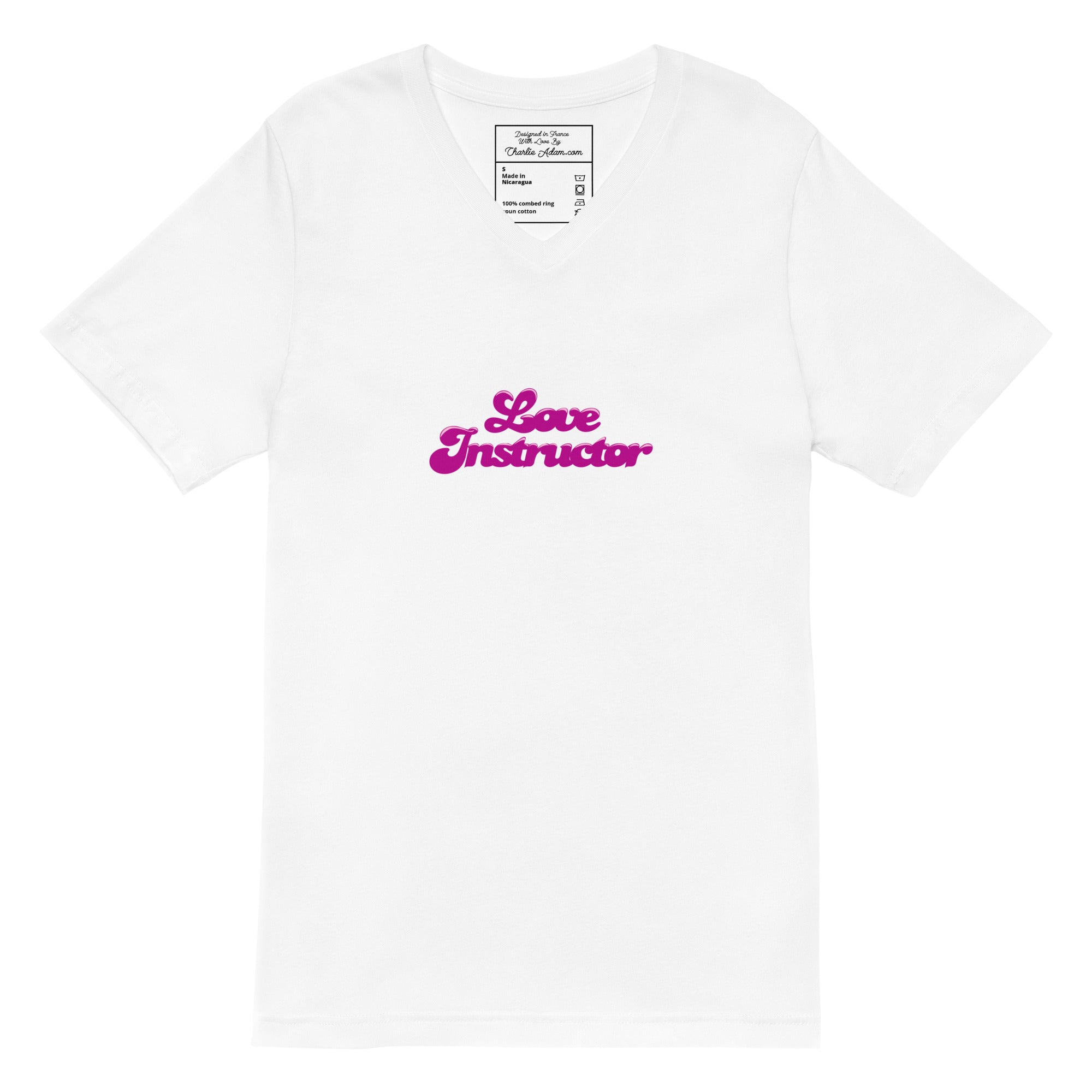 T-shirt unisexe Col V Love instructor