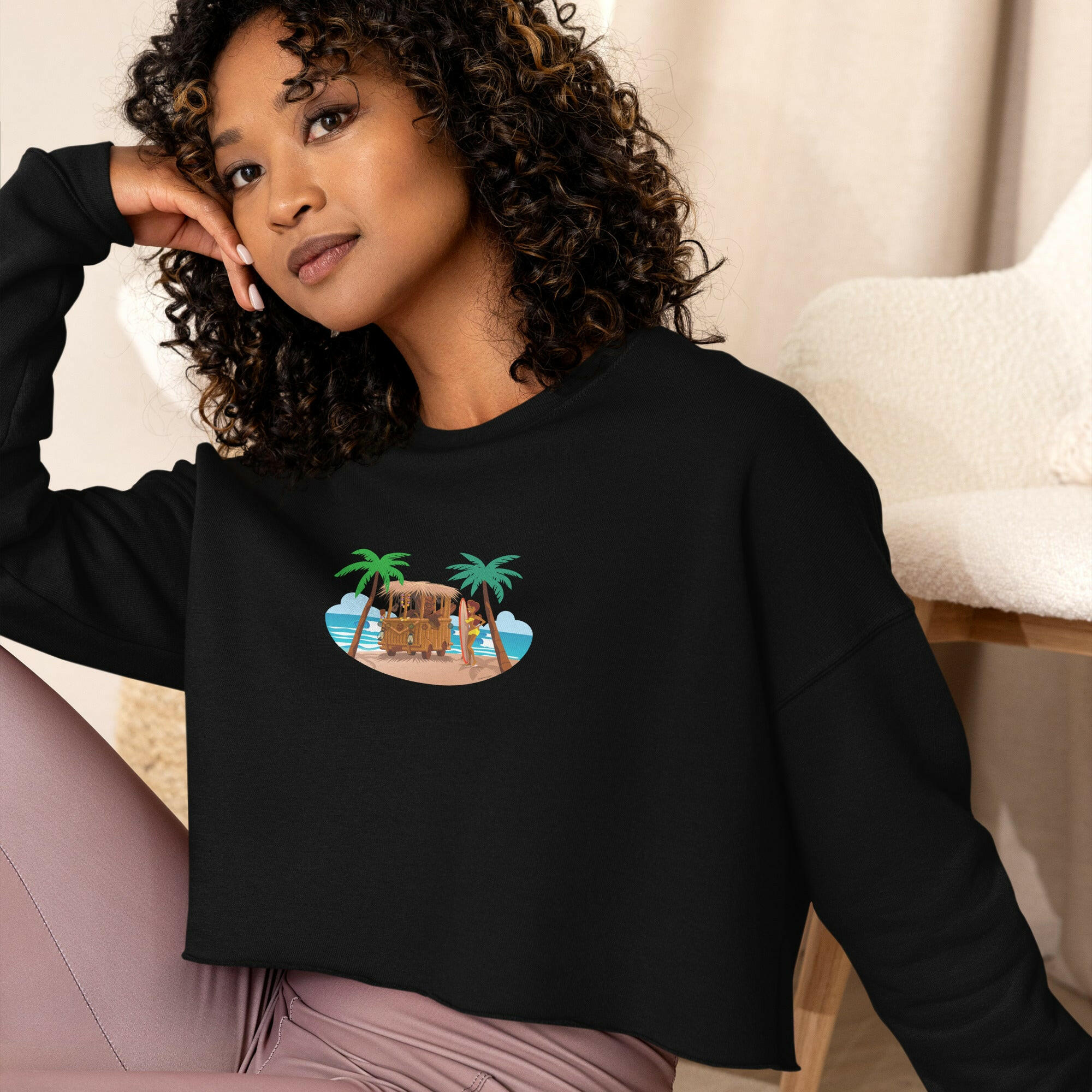 Crop Sweatshirt Tiki Kombi