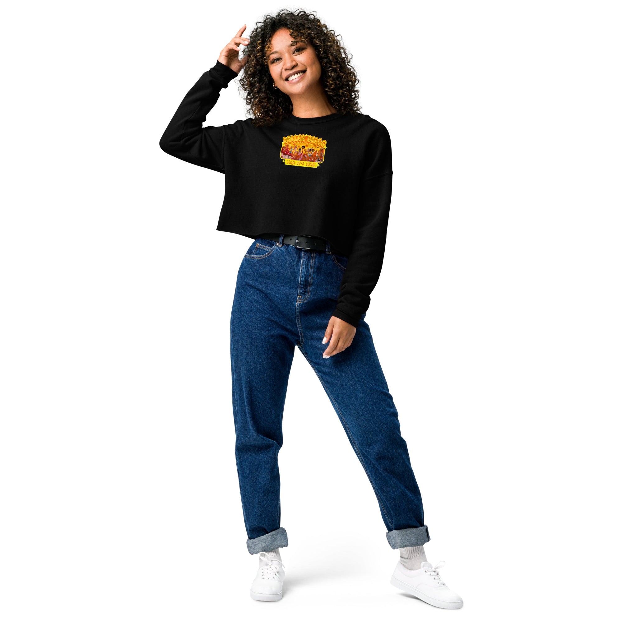 Crop Sweatshirt Roller Disco 1975