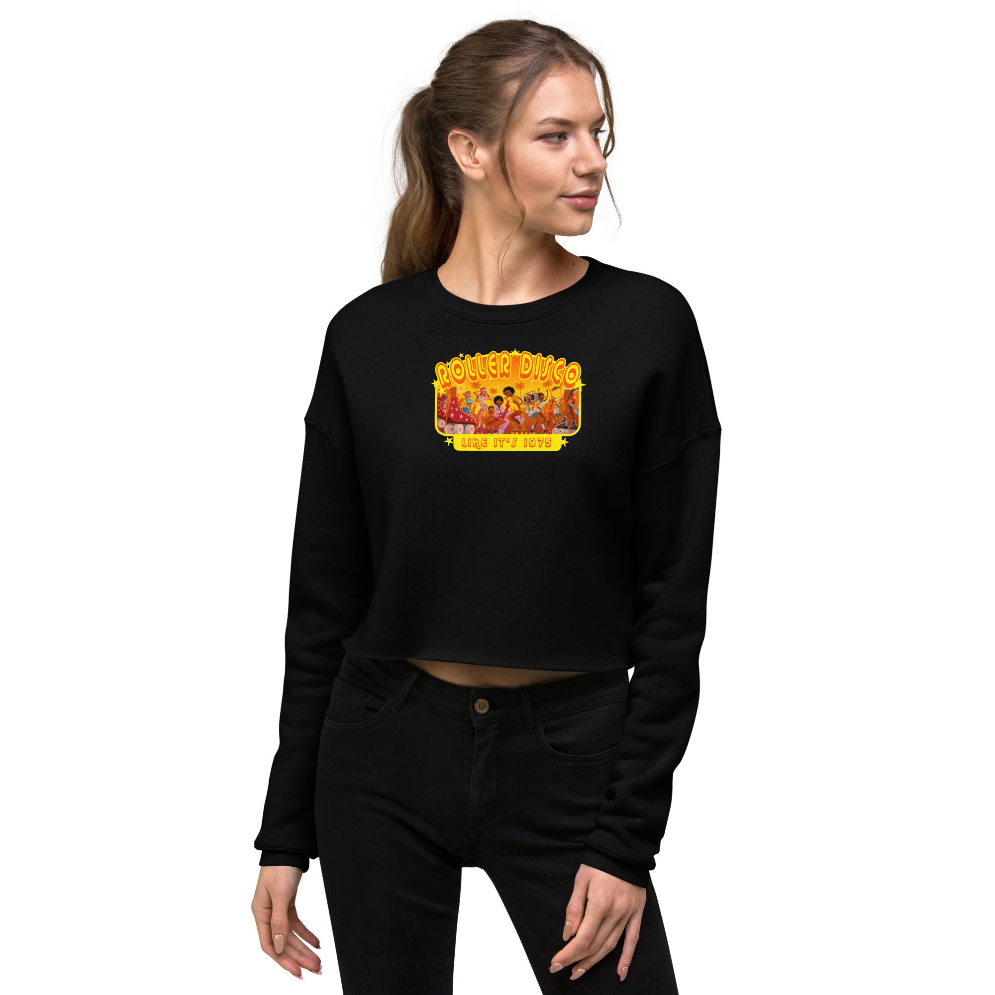 Crop Sweatshirt Roller Disco 1975
