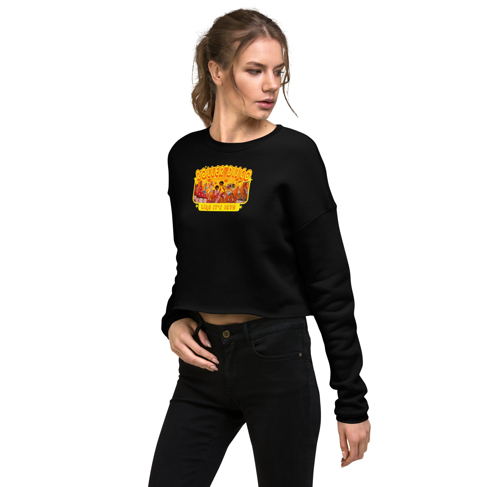 Crop Sweatshirt Roller Disco 1975