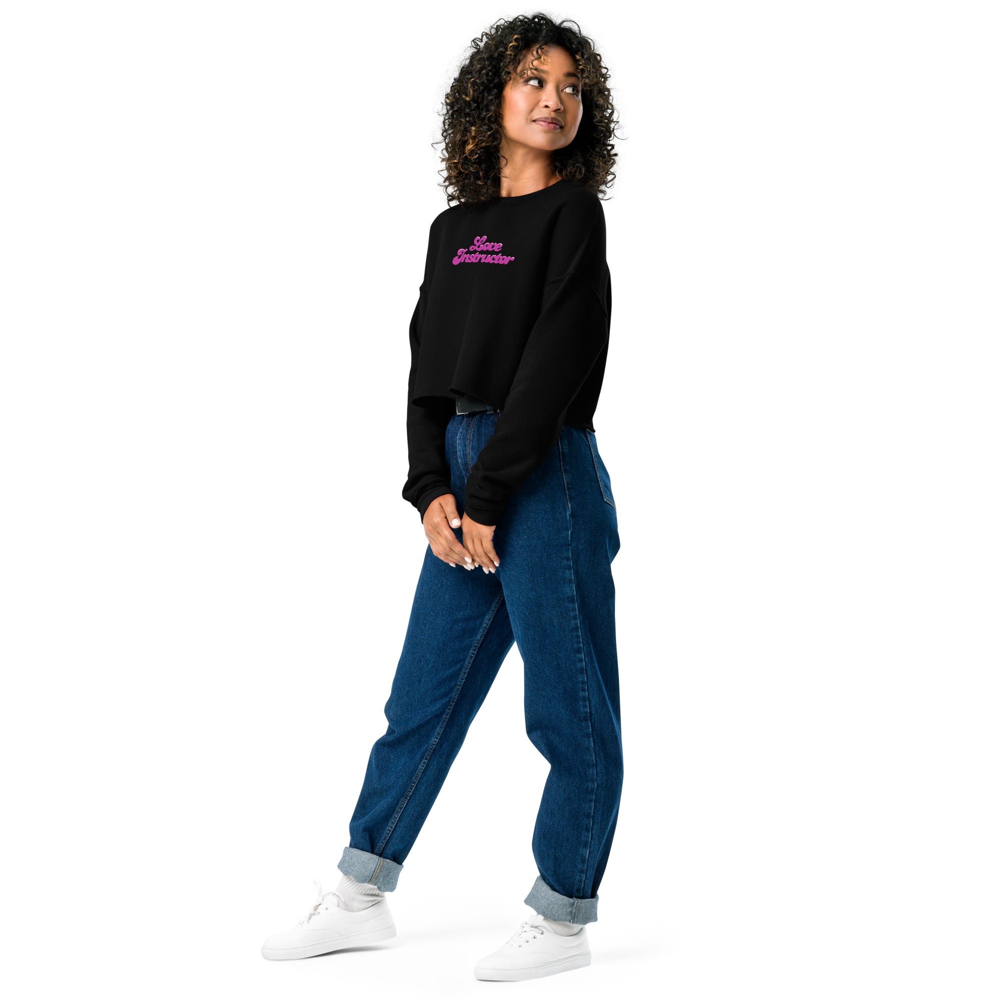 Sweat-Shirt Crop-Top Love instructor