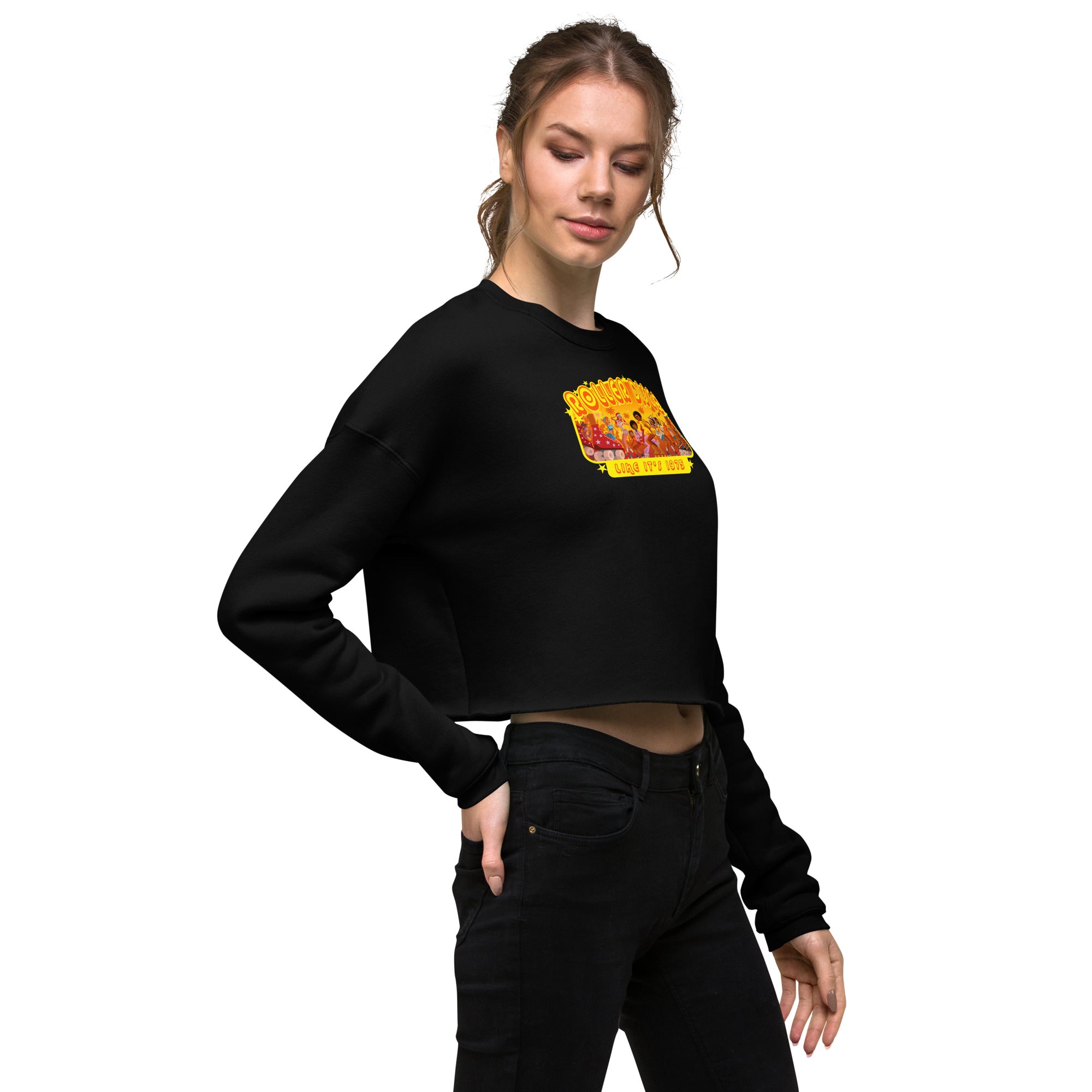 Crop Sweatshirt Roller Disco 1975