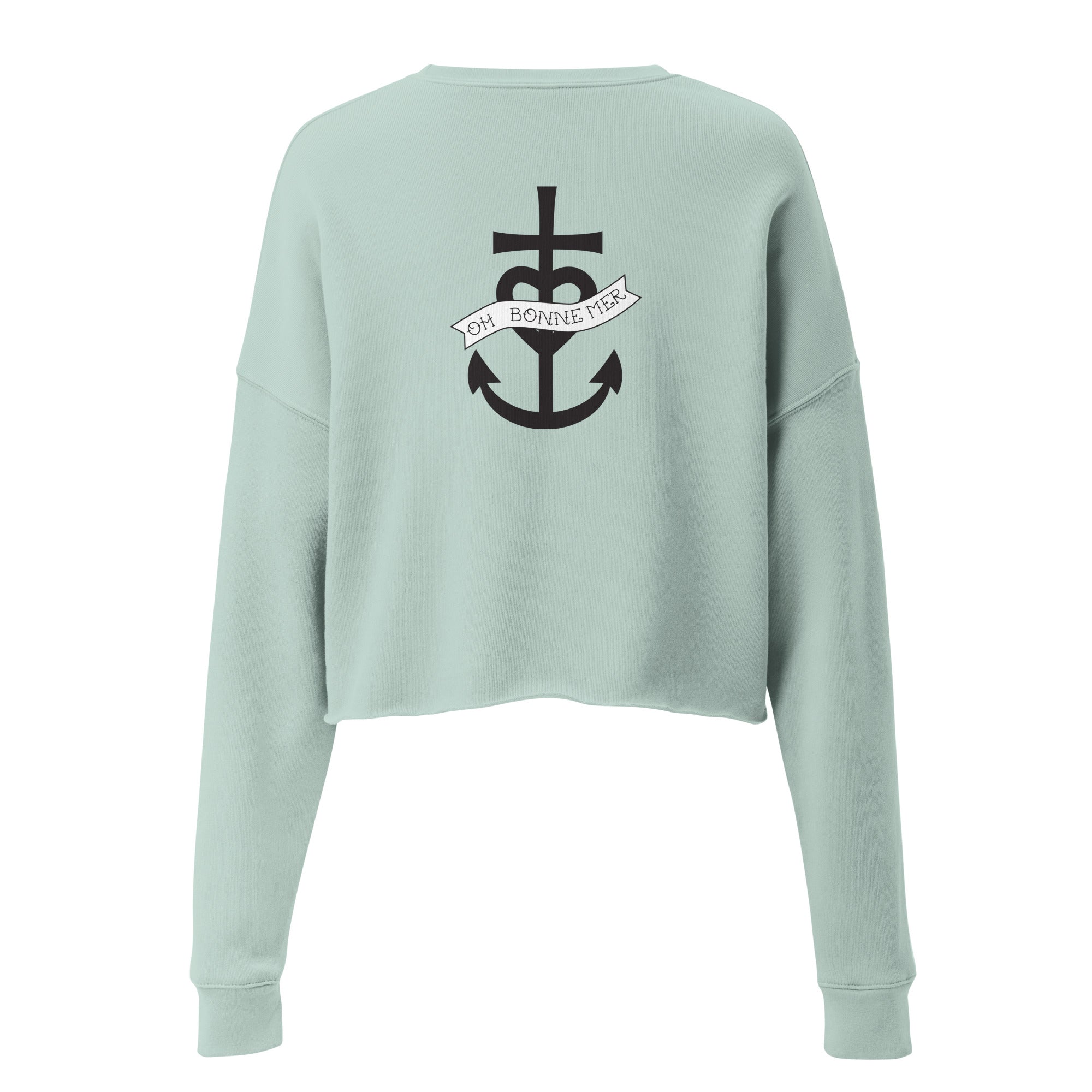 Sweat-Shirt Crop-Top Oh Bonne Mer 1 grand motif dans le dos