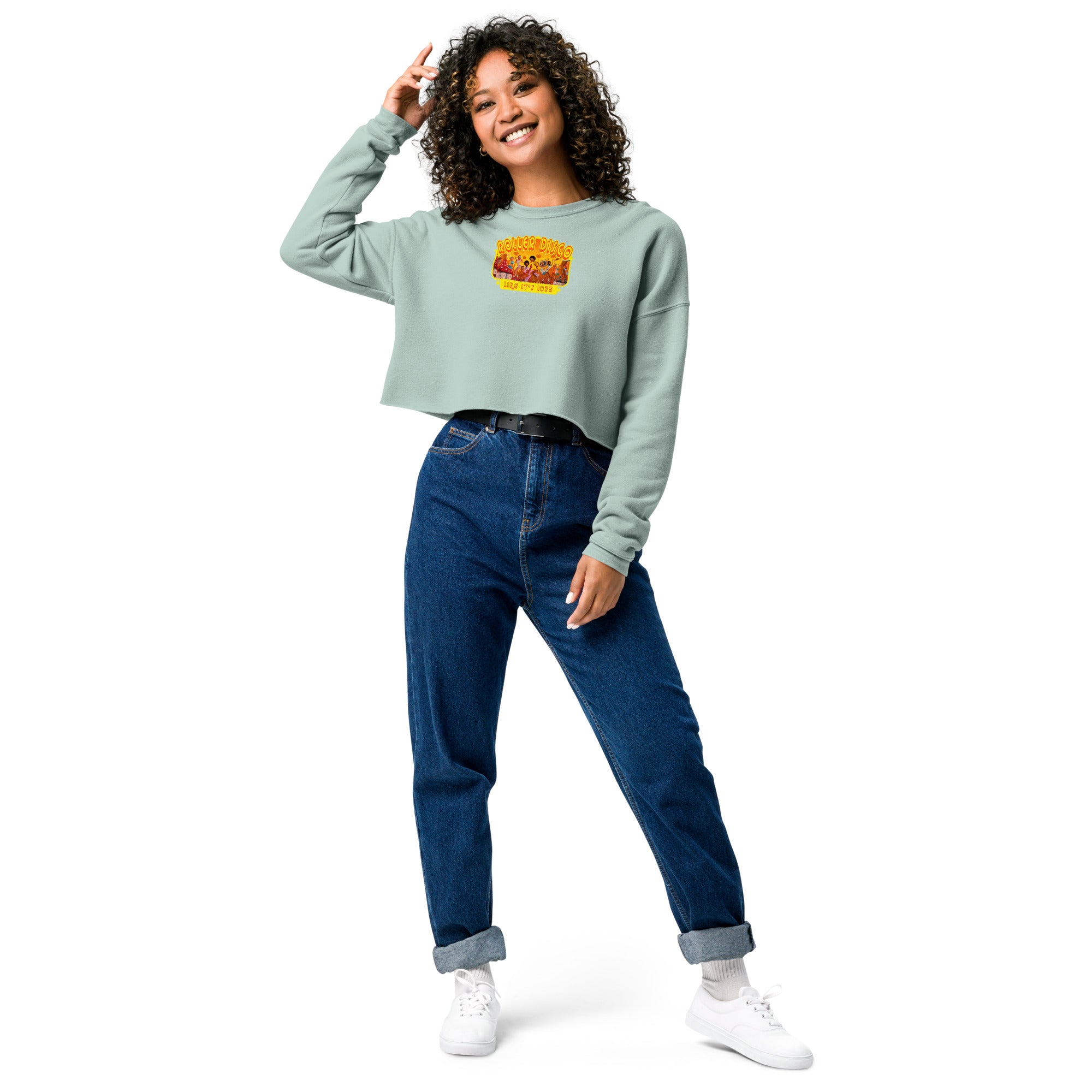 Crop Sweatshirt Roller Disco 1975