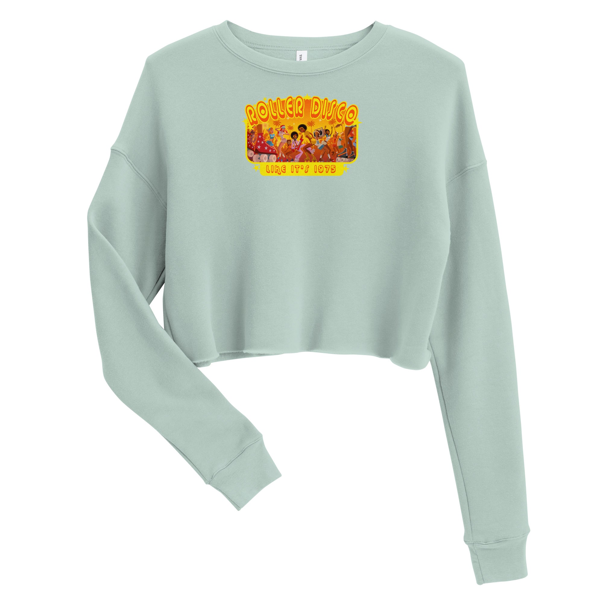 Crop Sweatshirt Roller Disco 1975